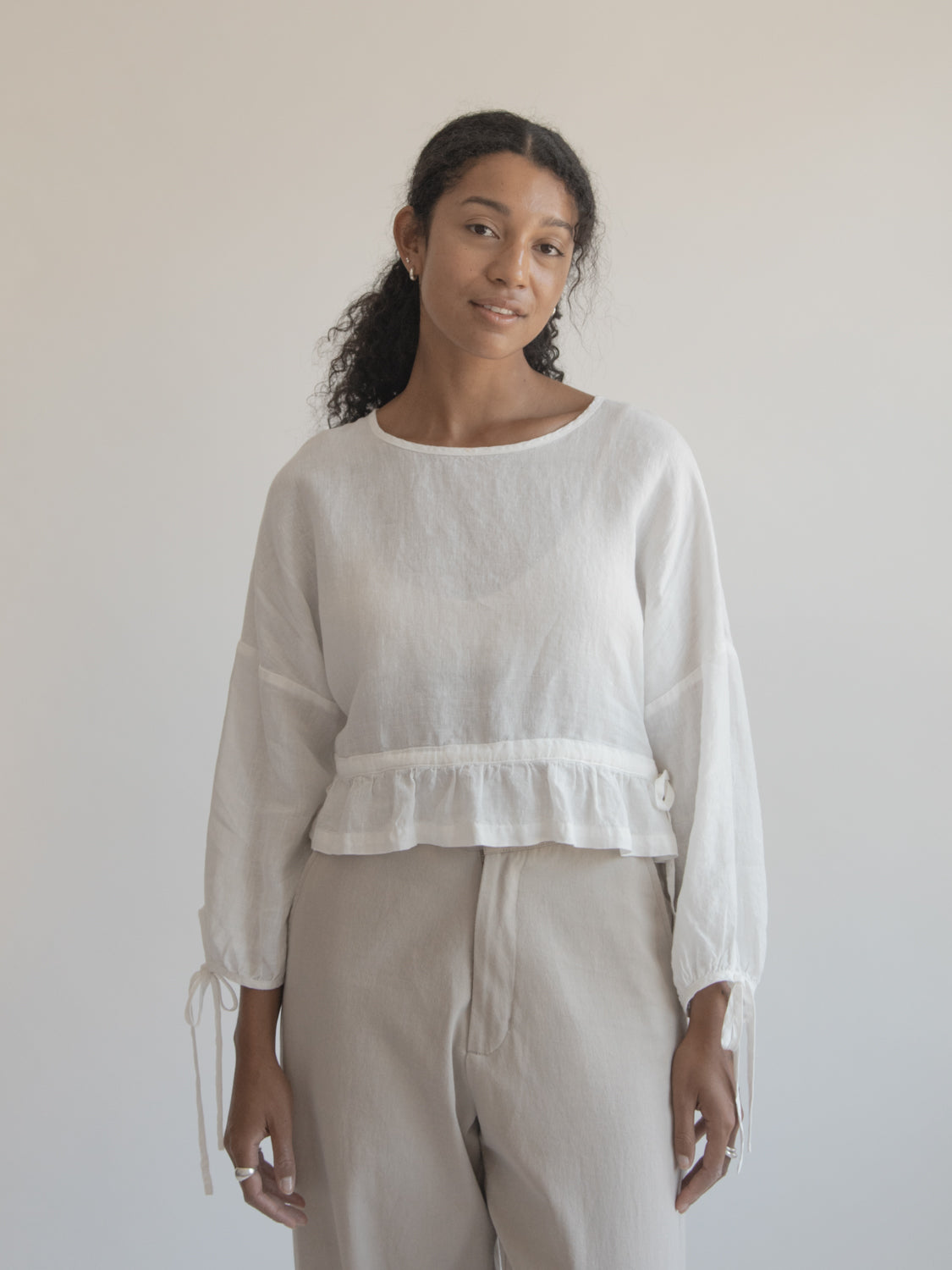 Bea Blouse in Salt