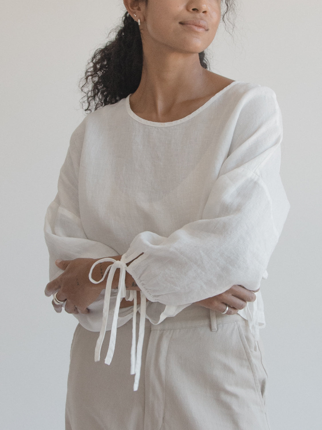 Bea Blouse in Salt