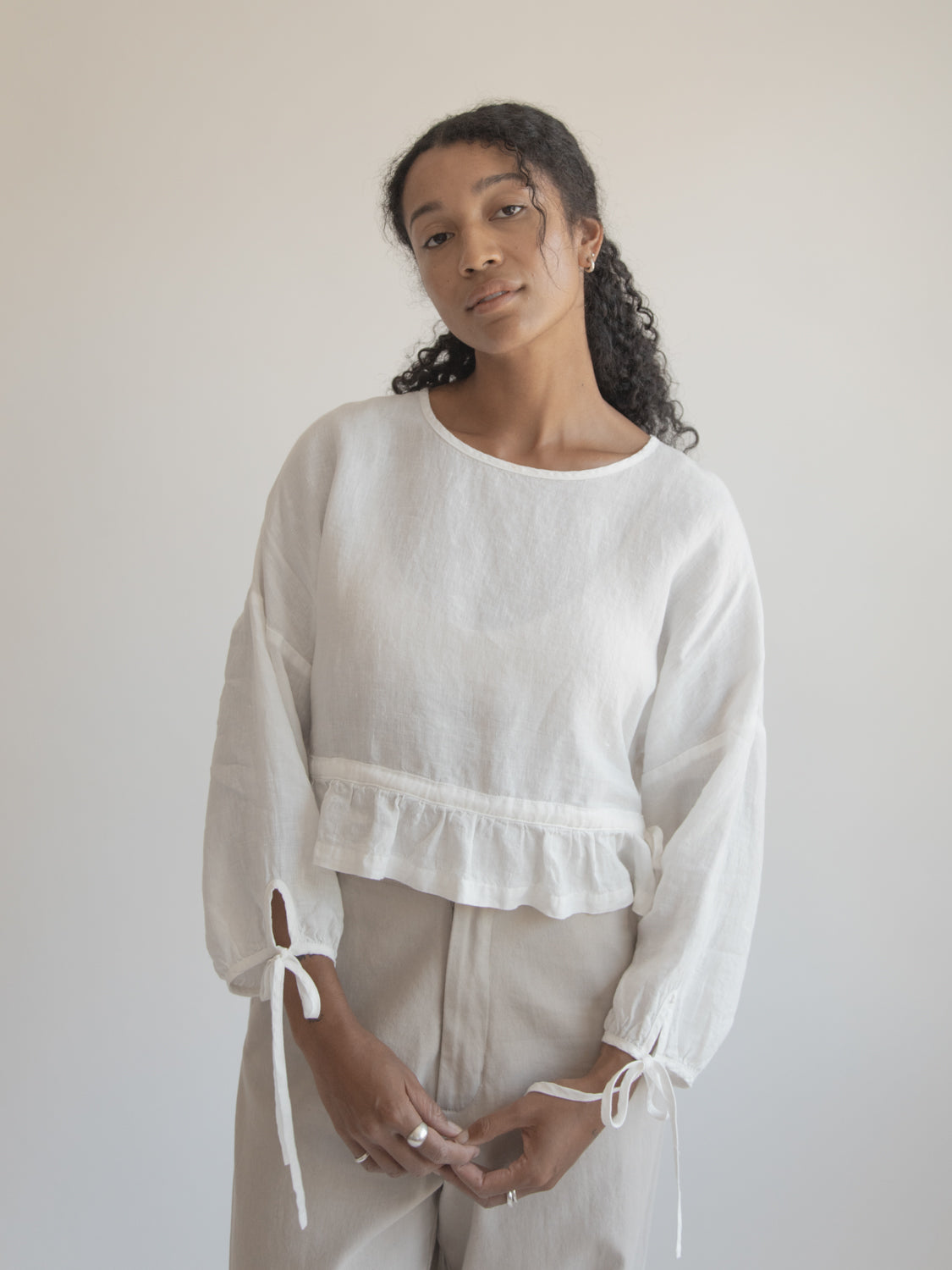 Bea Blouse in Salt