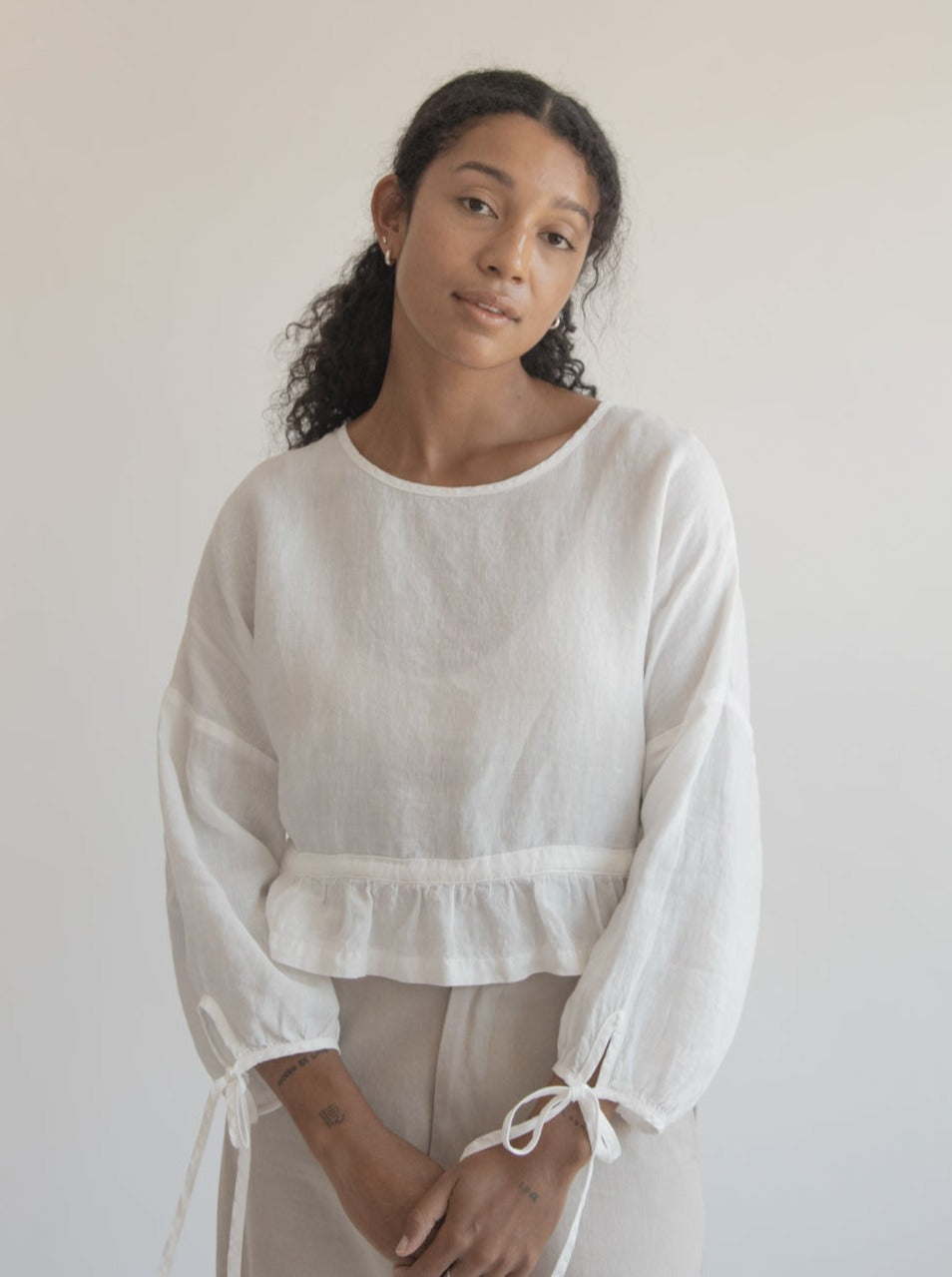 Bea Blouse in Salt