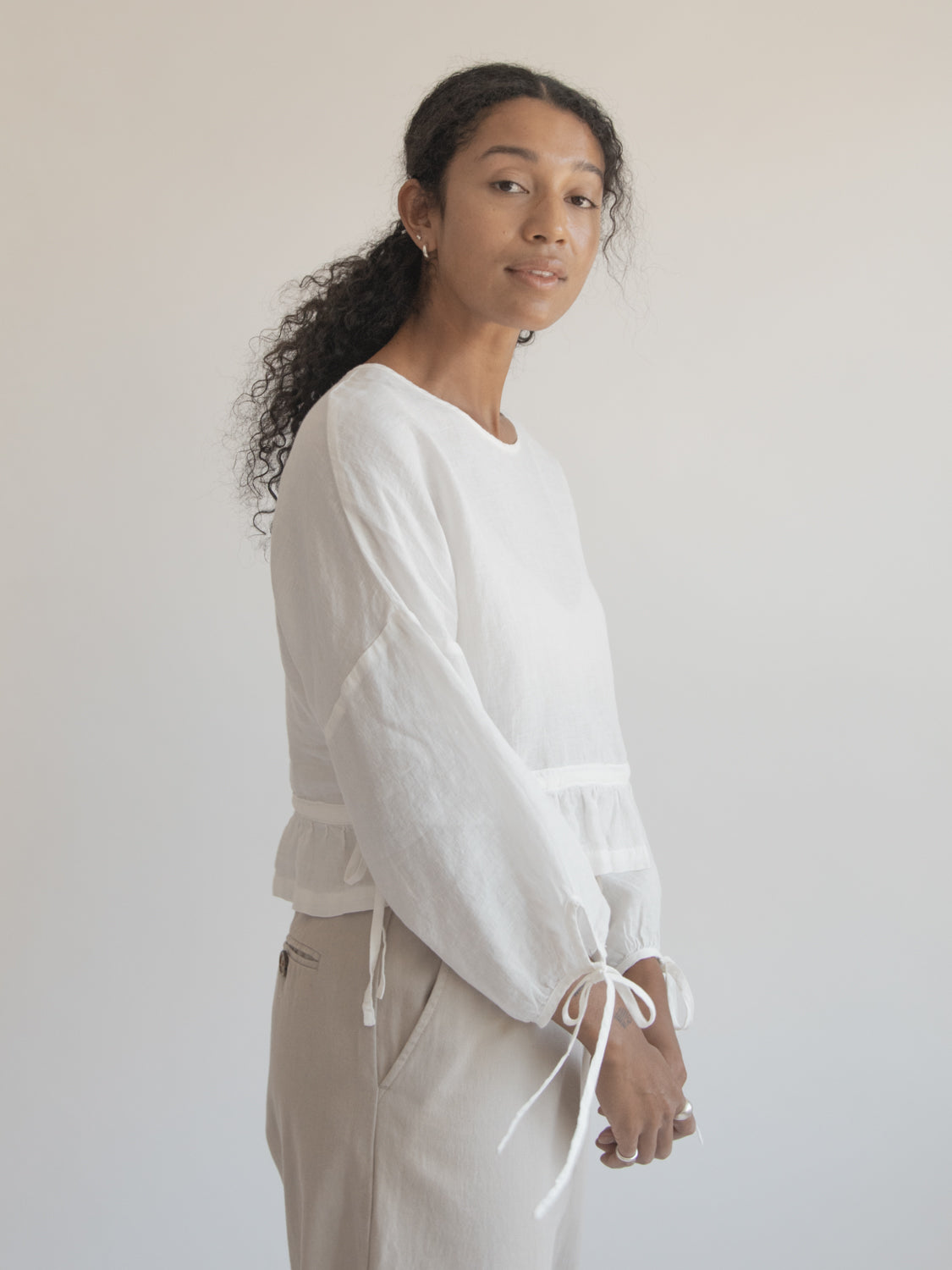 Bea Blouse in Salt