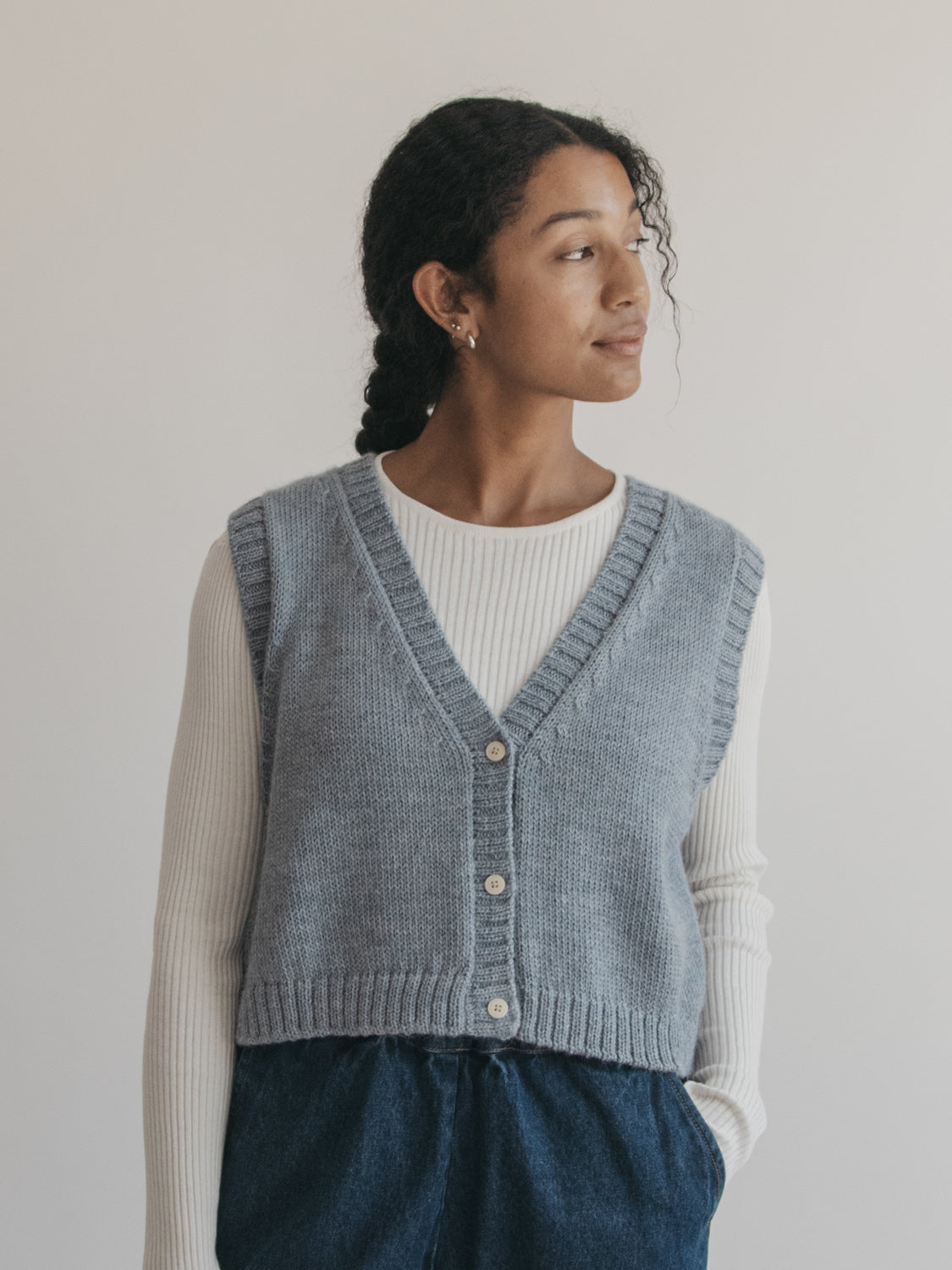 Eleanor Vest in Thistle