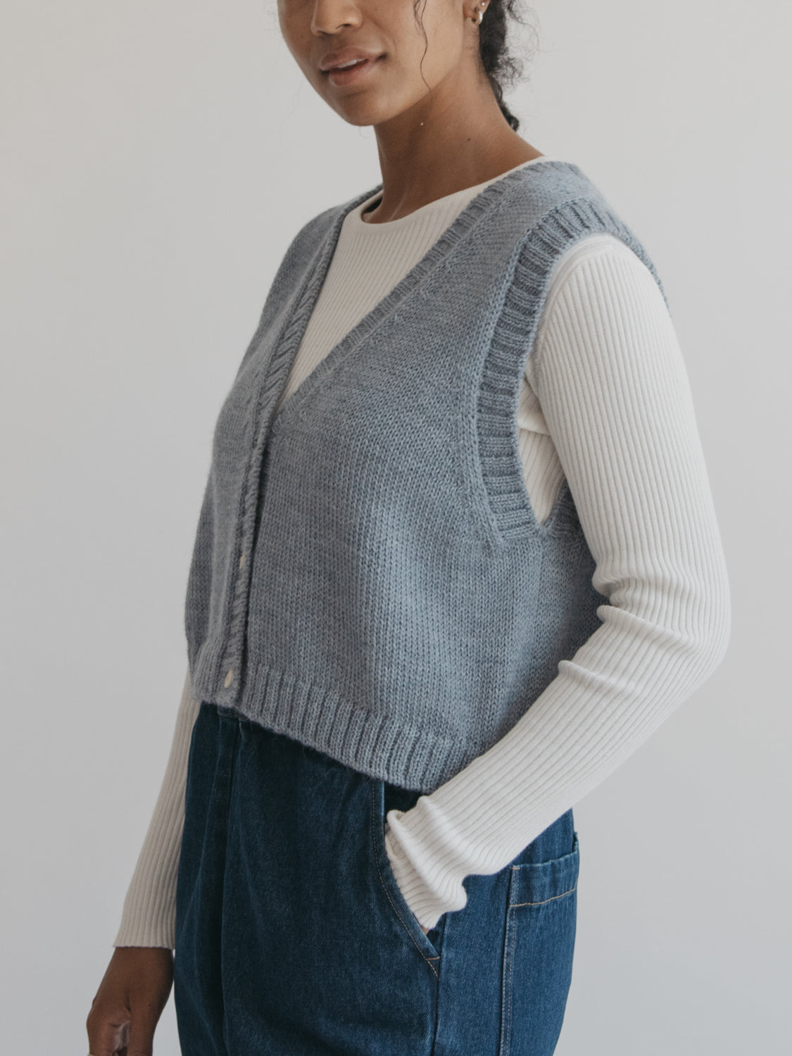 Eleanor Vest in Thistle