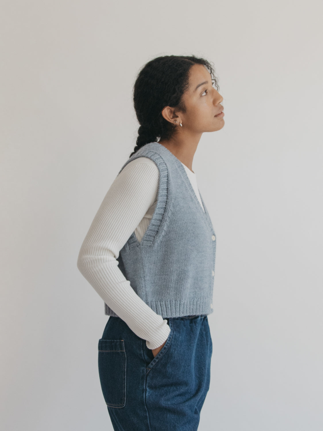 Eleanor Vest in Thistle