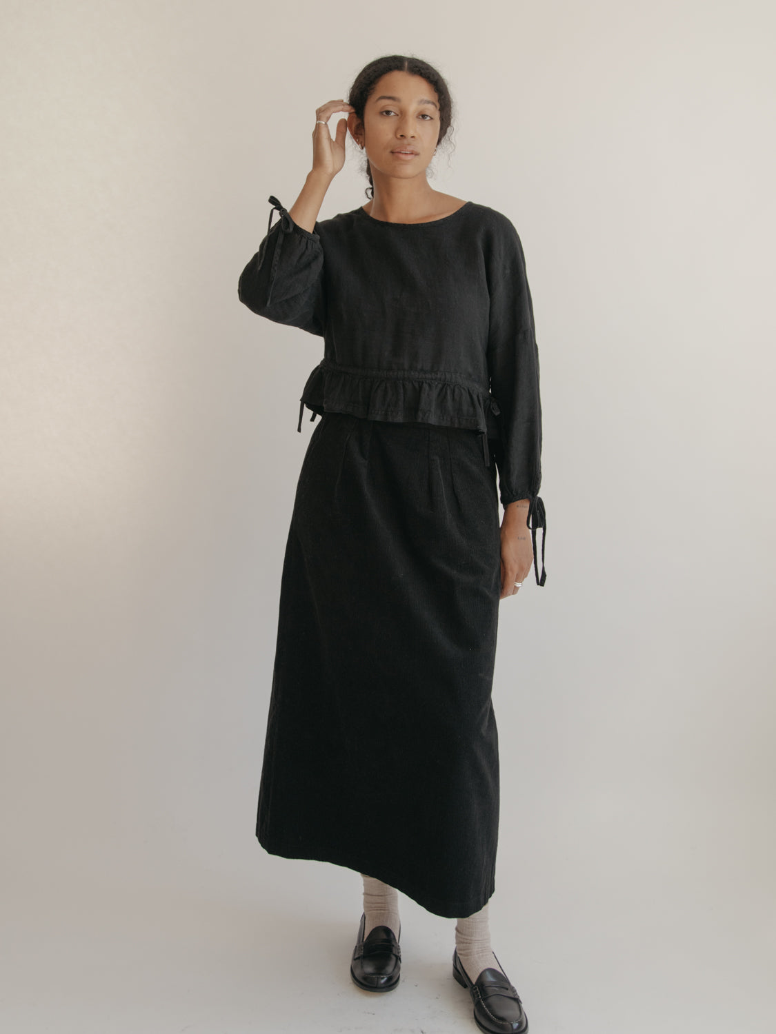 Bea Blouse in Noir