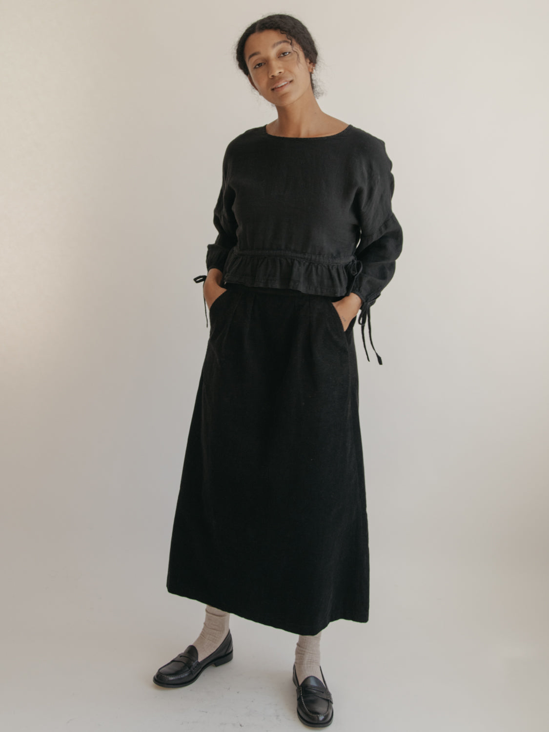 Bea Blouse in Noir