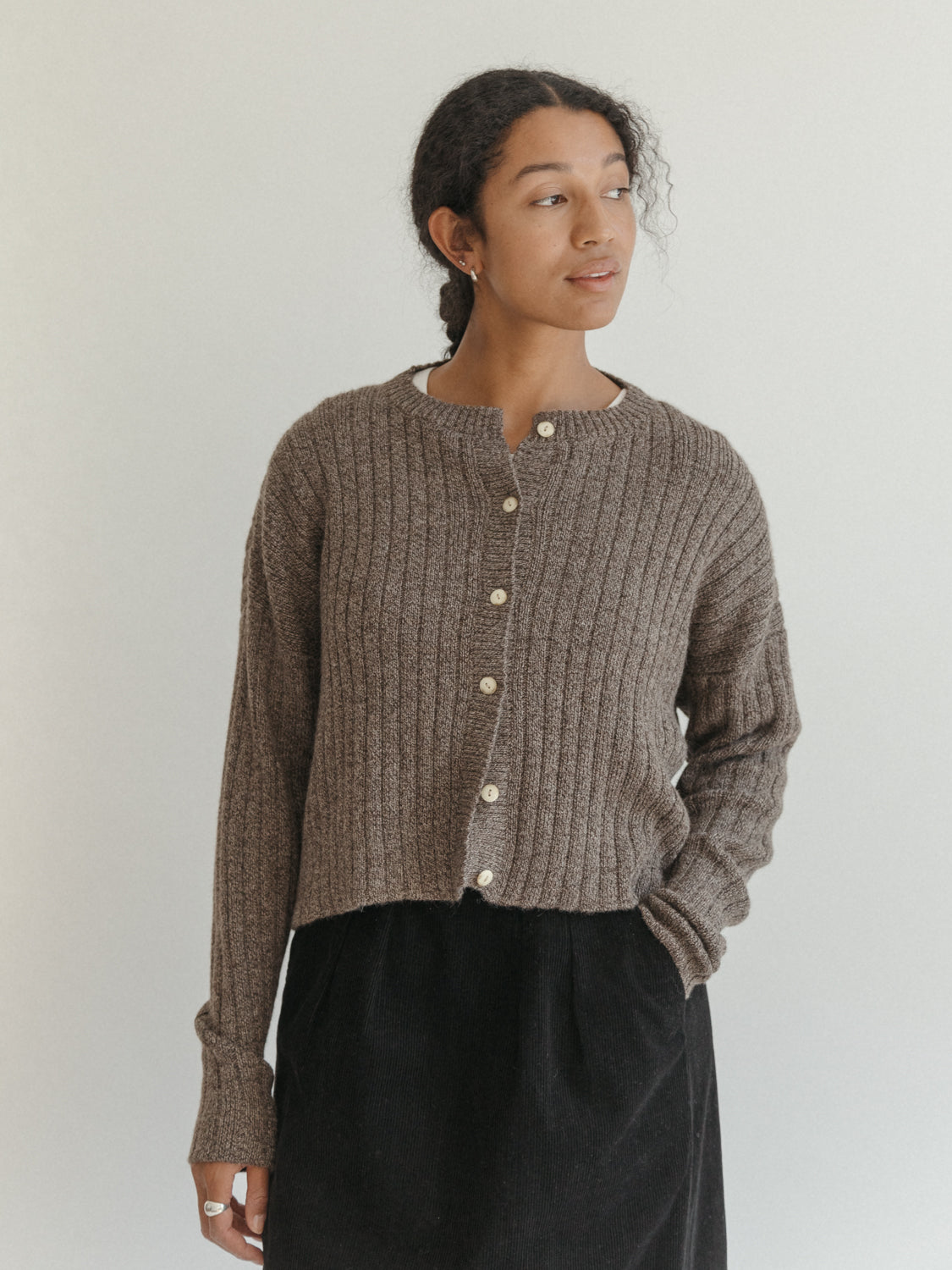 Bryn Cardigan in Walnut