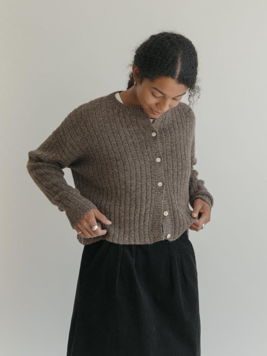 Bryn Cardigan in Walnut