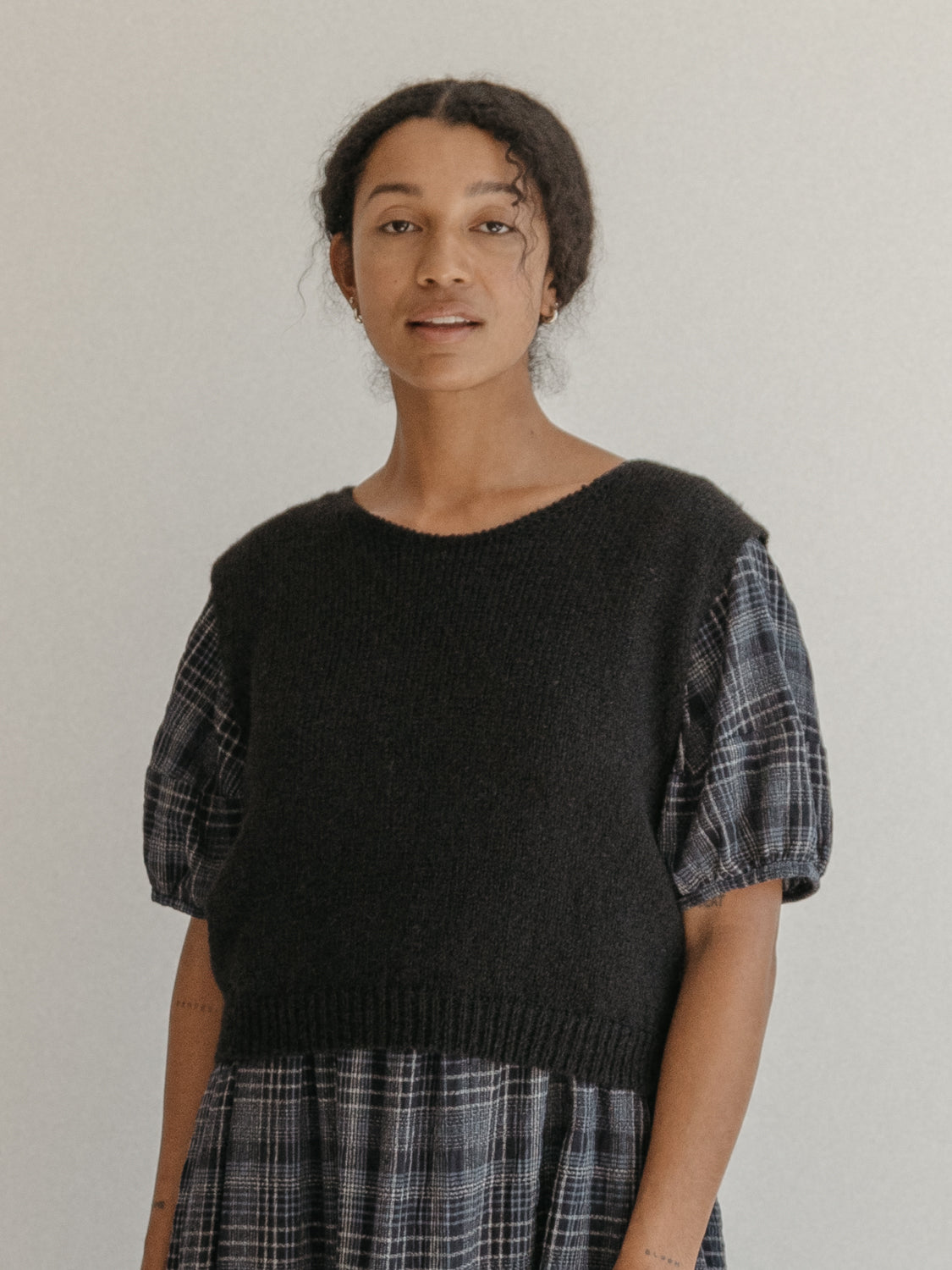 Briar Knit Vest in Noir