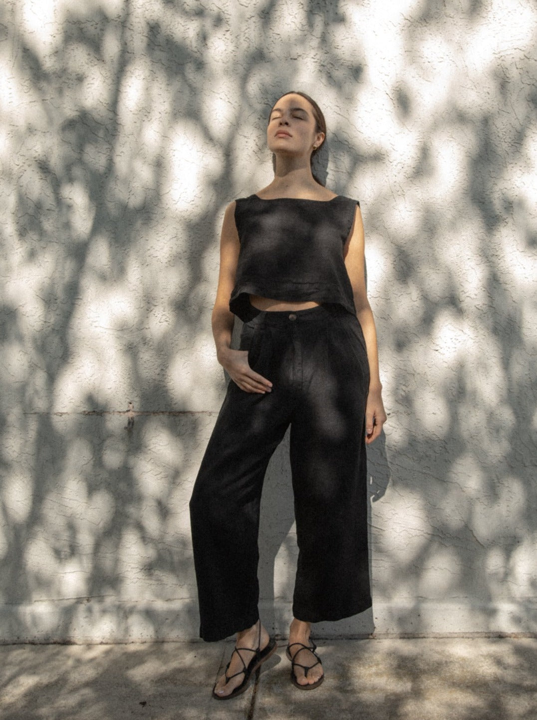 Luna Top in Noir