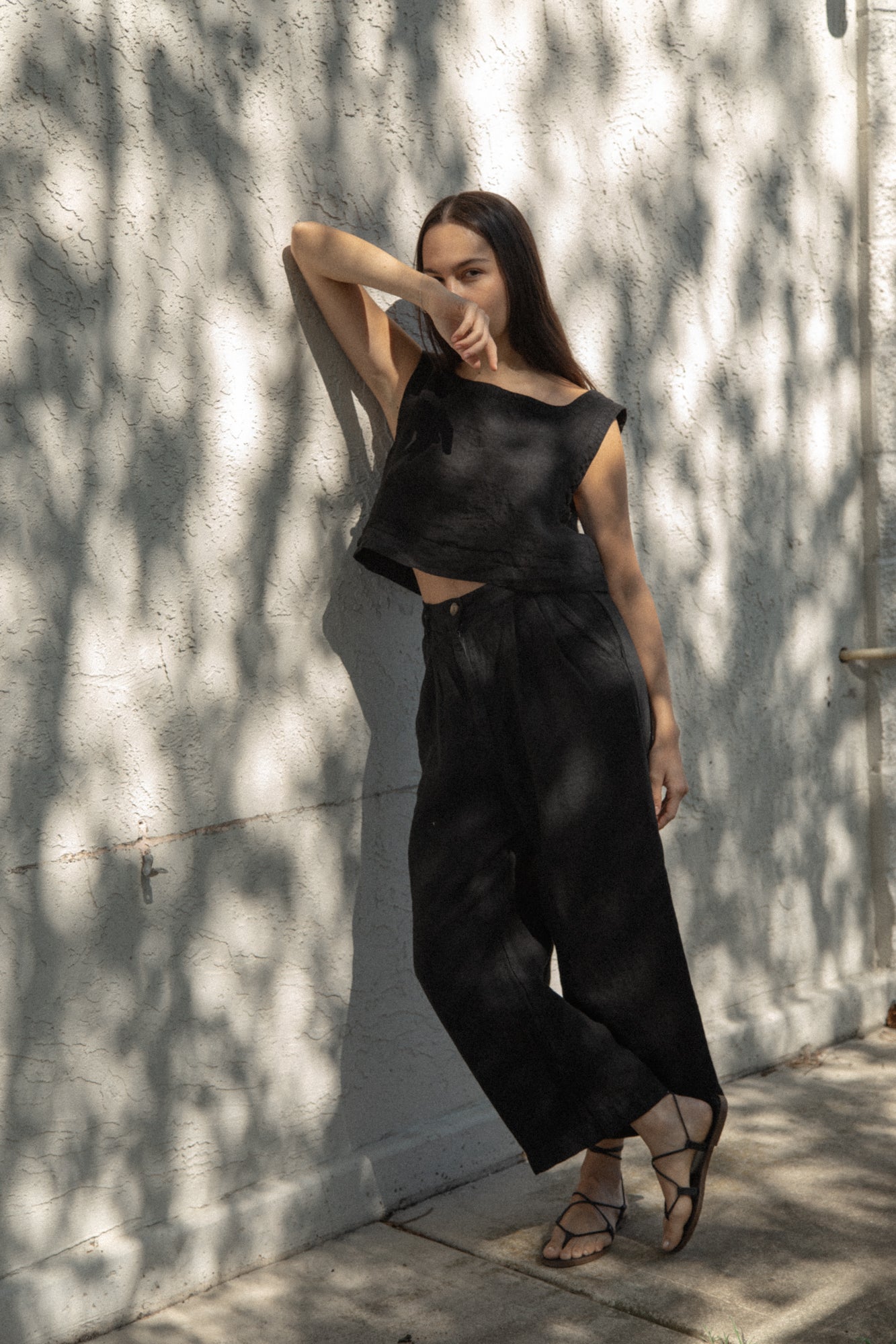 Luna Top in Noir
