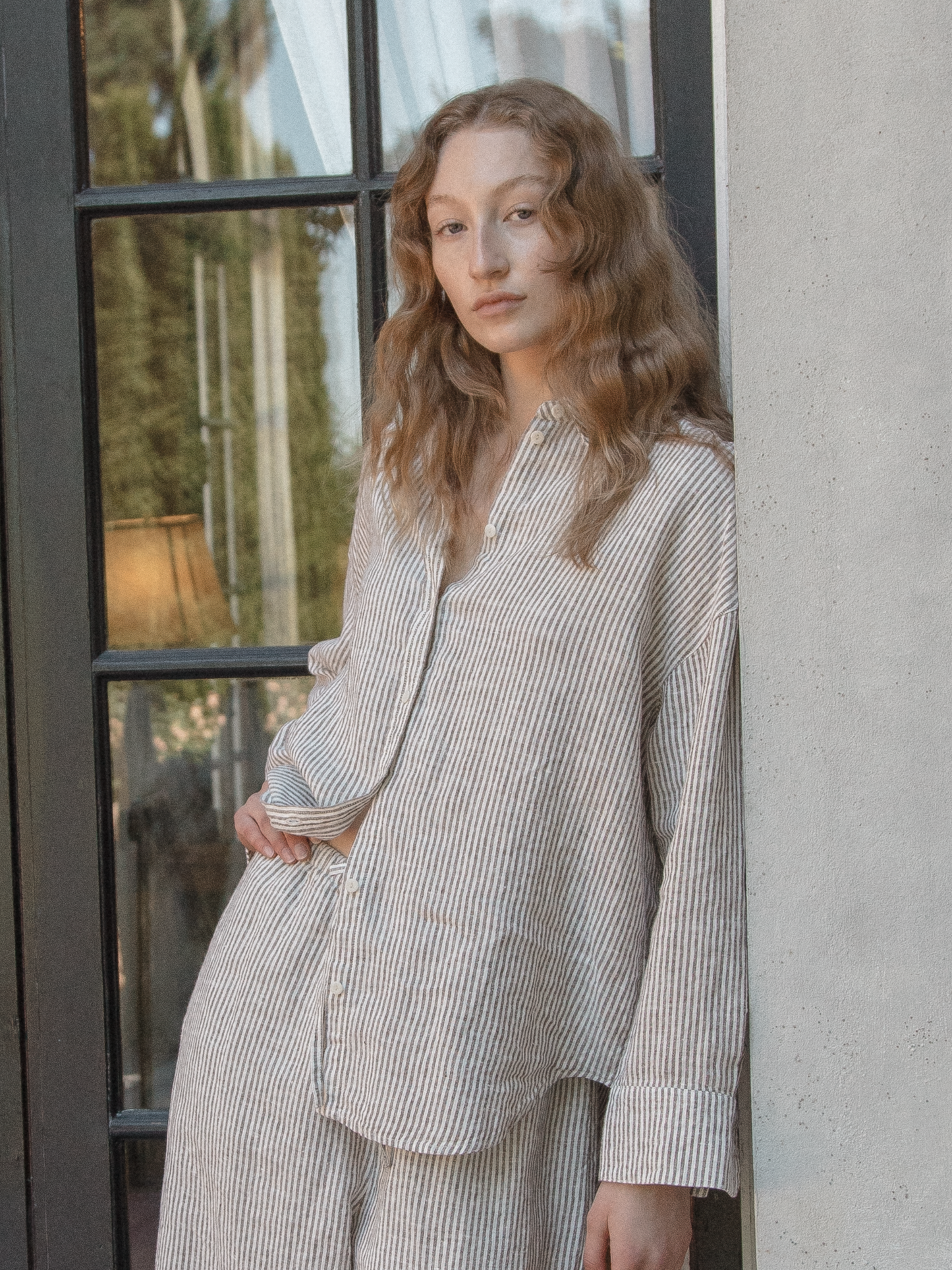 Lee Shirt in Chocolate Stripe