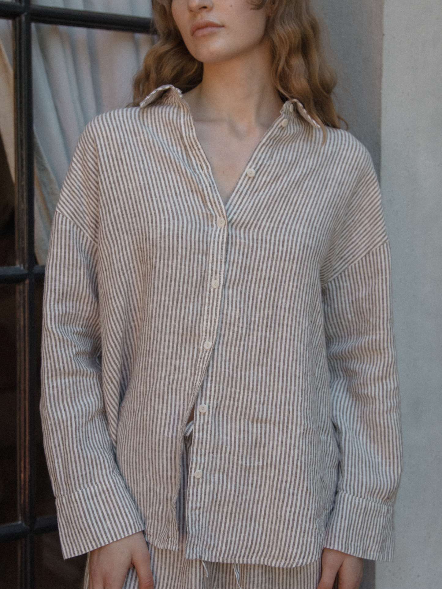 Lee Shirt in Chocolate Stripe