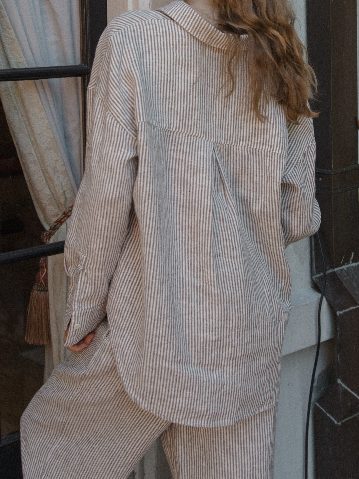 Lee Shirt in Chocolate Stripe