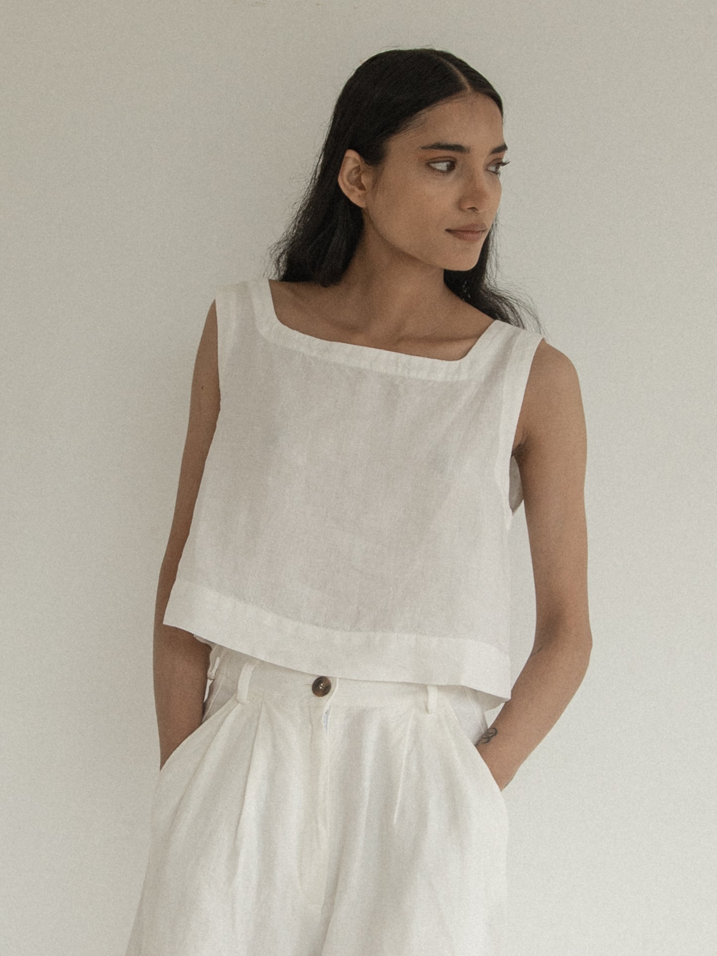 Luna Top in Salt