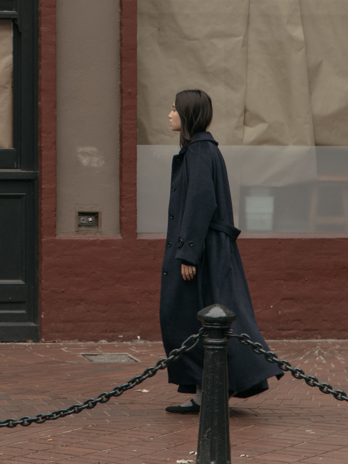 Dawsey Coat in Navy