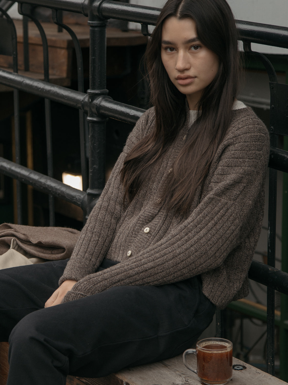 Bryn Cardigan in Walnut