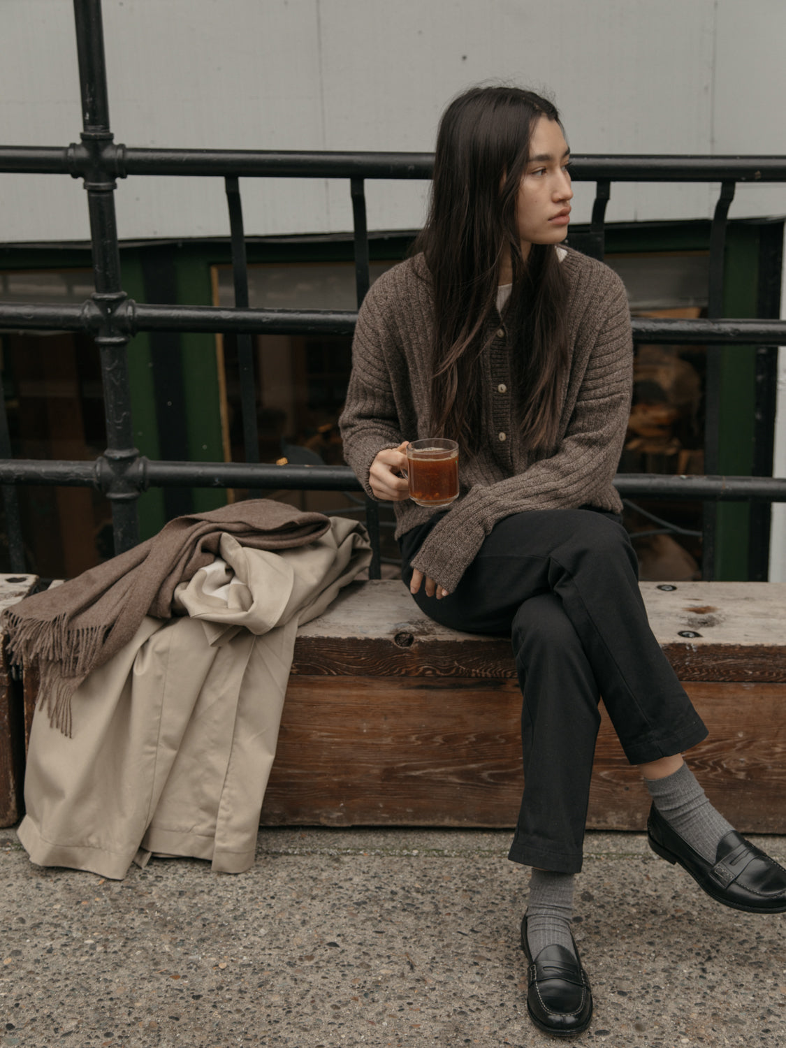 Bryn Cardigan in Walnut