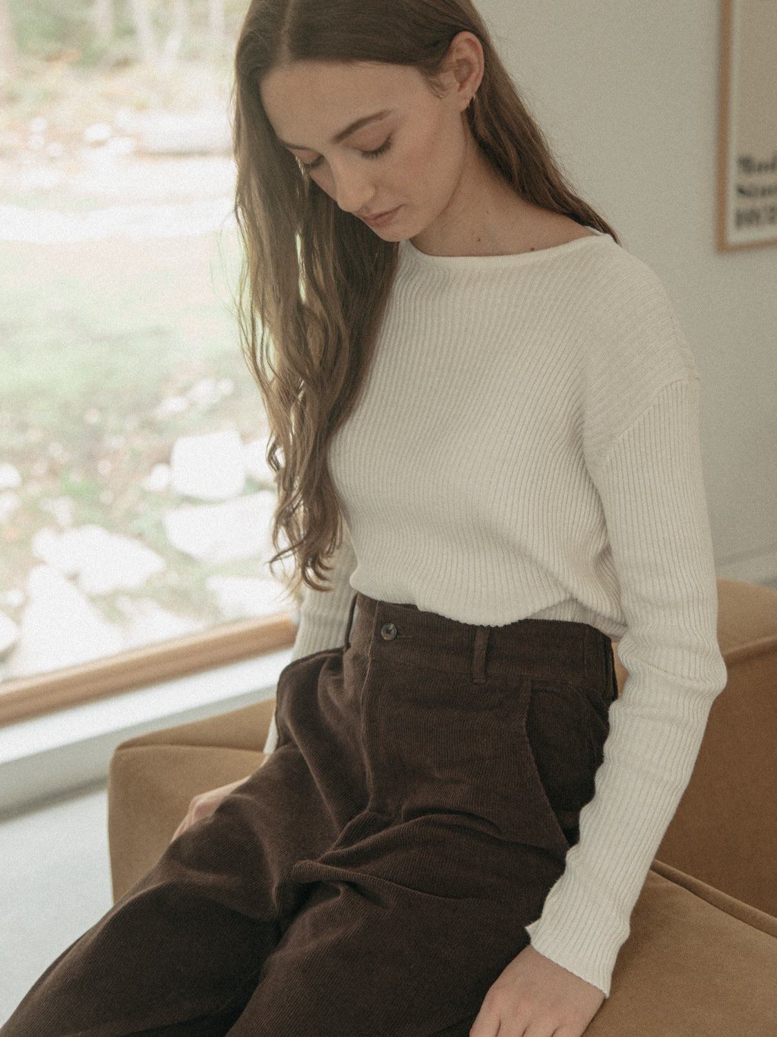 Anna Knit Top in Ivory