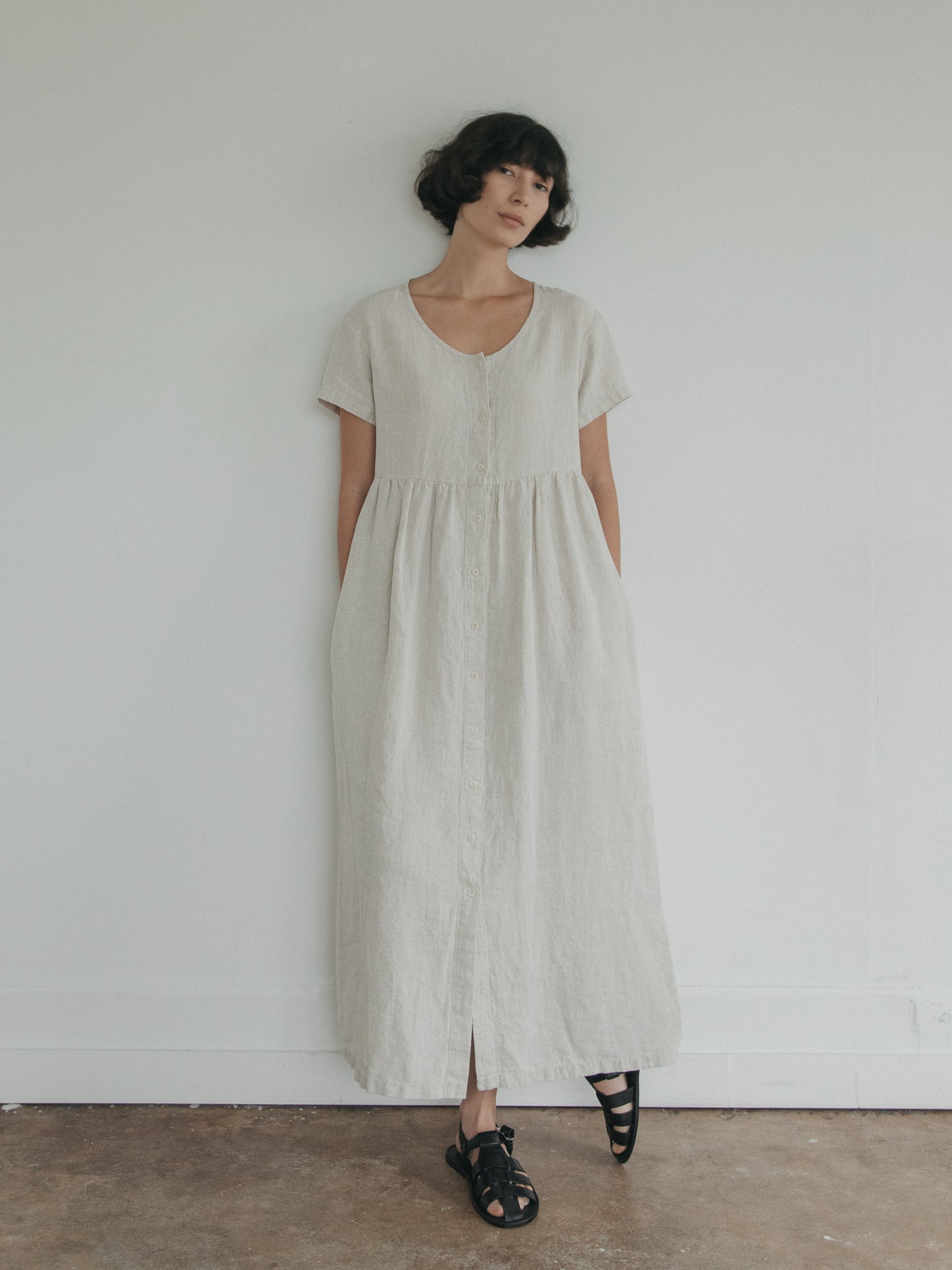Wren Dress in Oatmeal