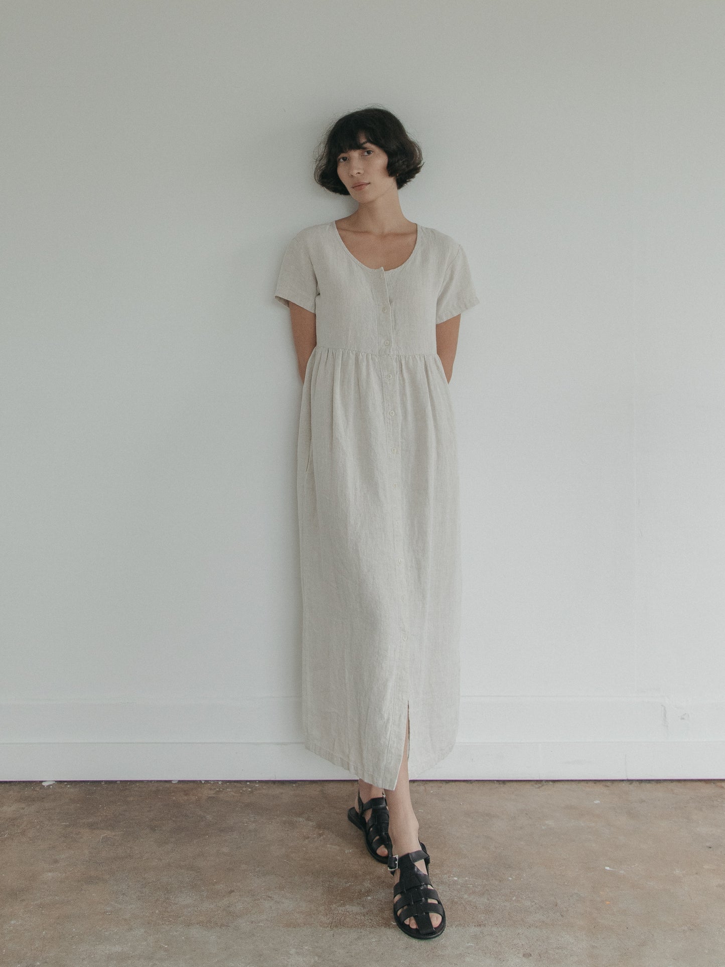 Wren Dress in Oatmeal