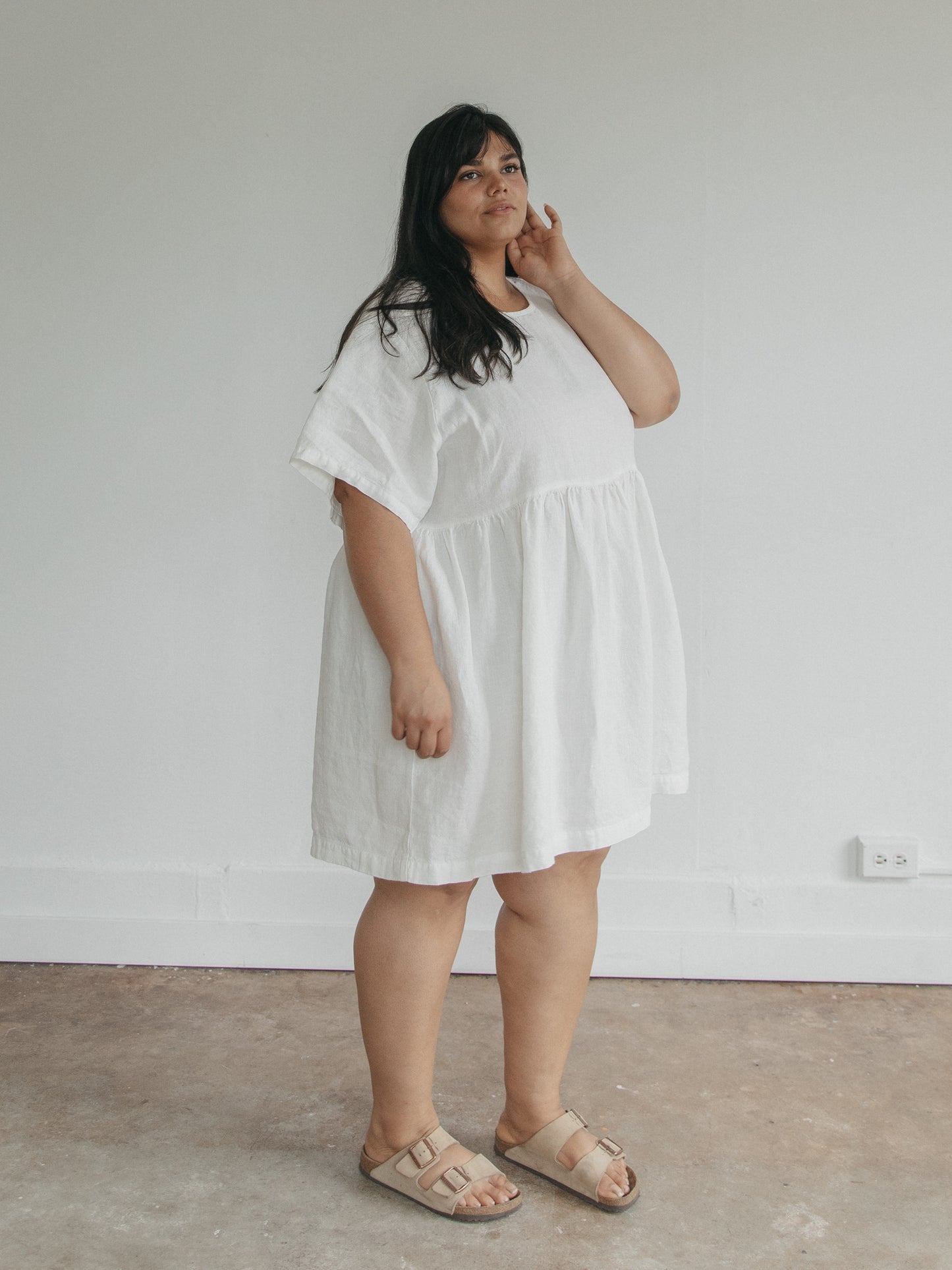 Aya Dress in Salt
