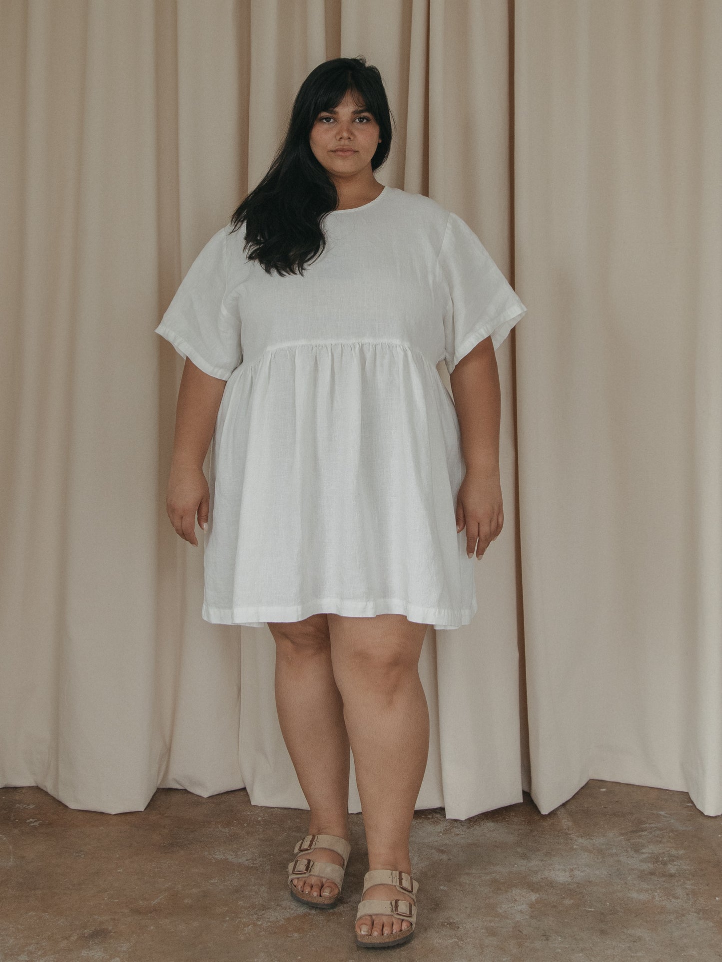 Aya Dress in Salt