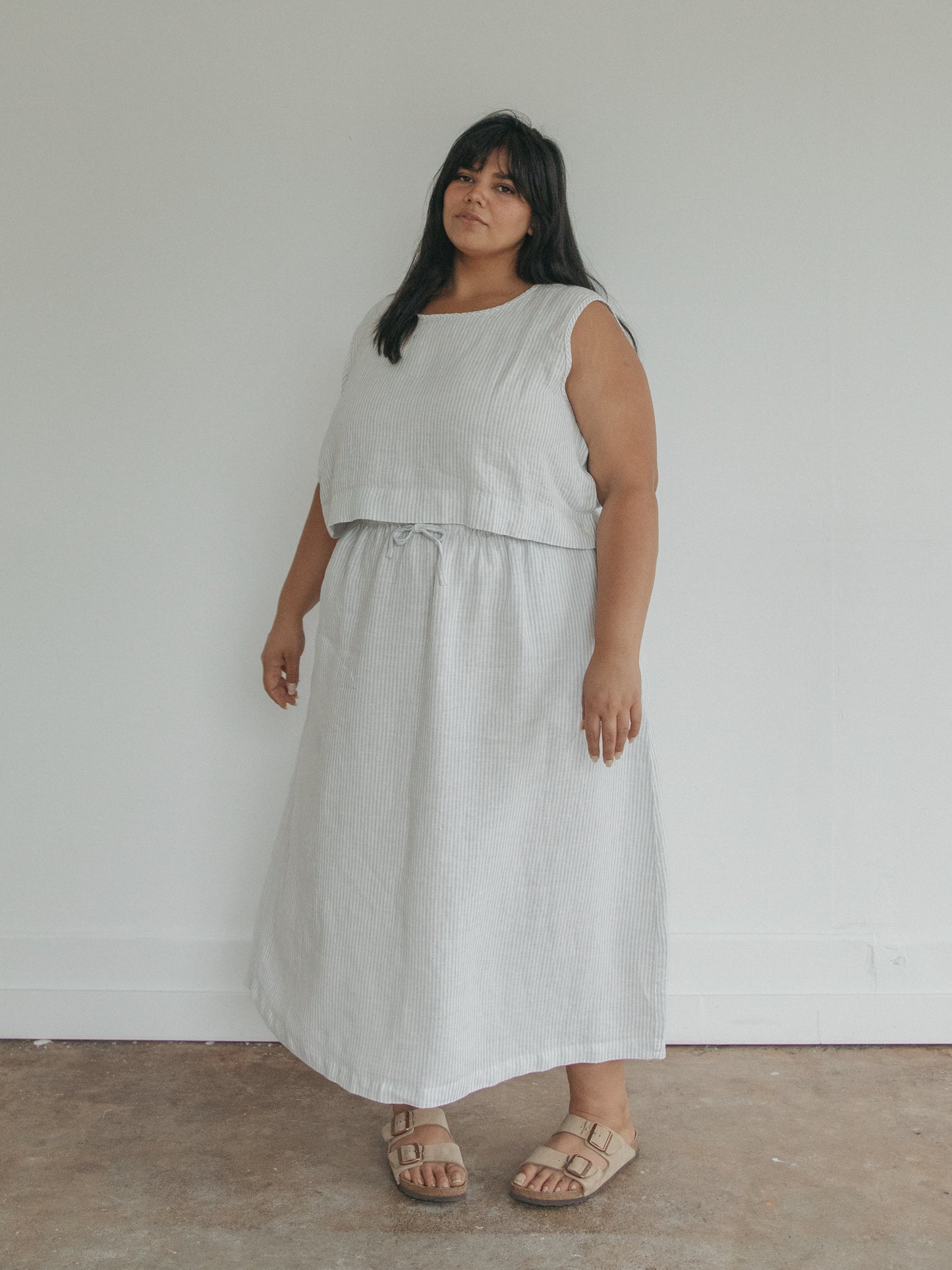 Adrie Skirt in French Stripe