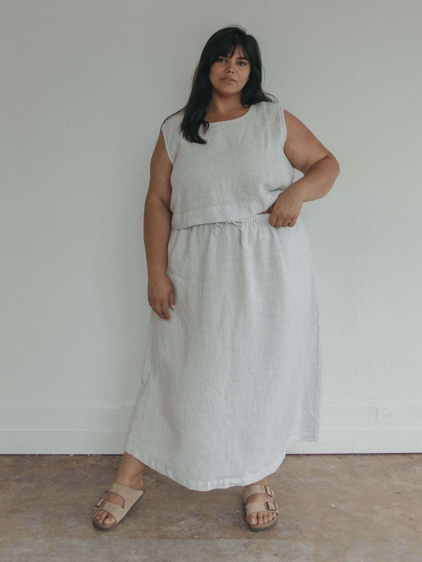 Adrie Skirt in French Stripe