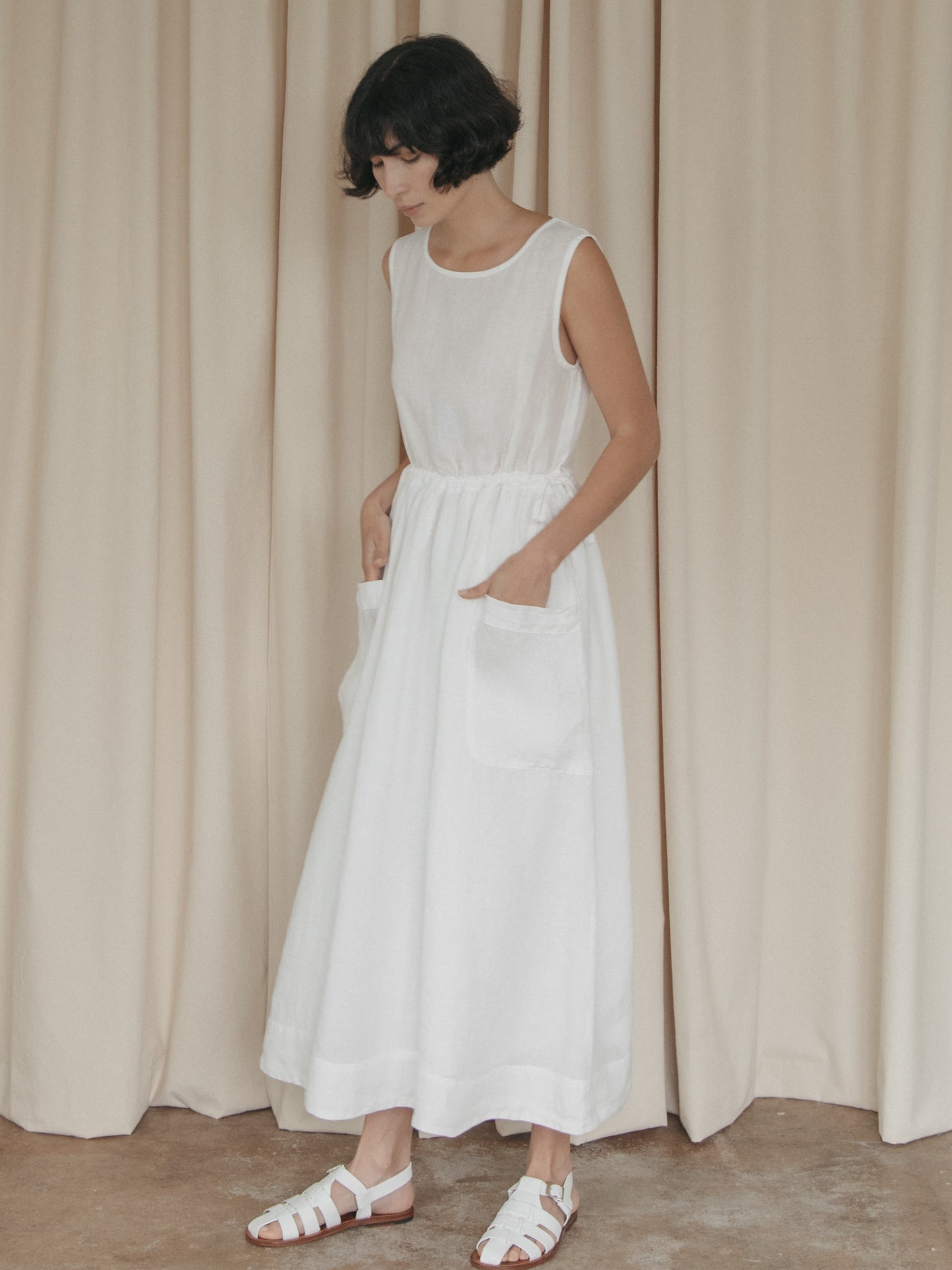 Finley Dress in Salt