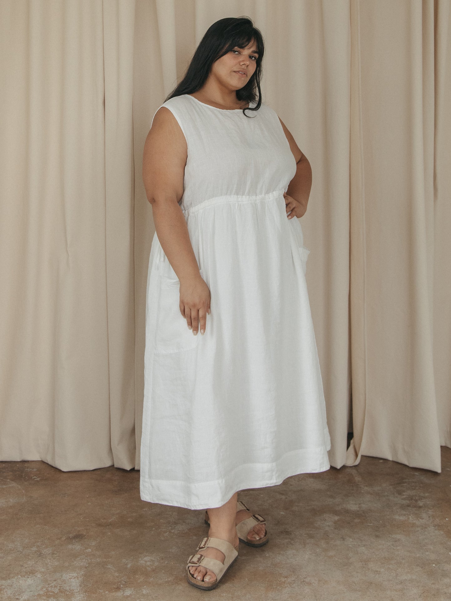 Finley Dress in Salt