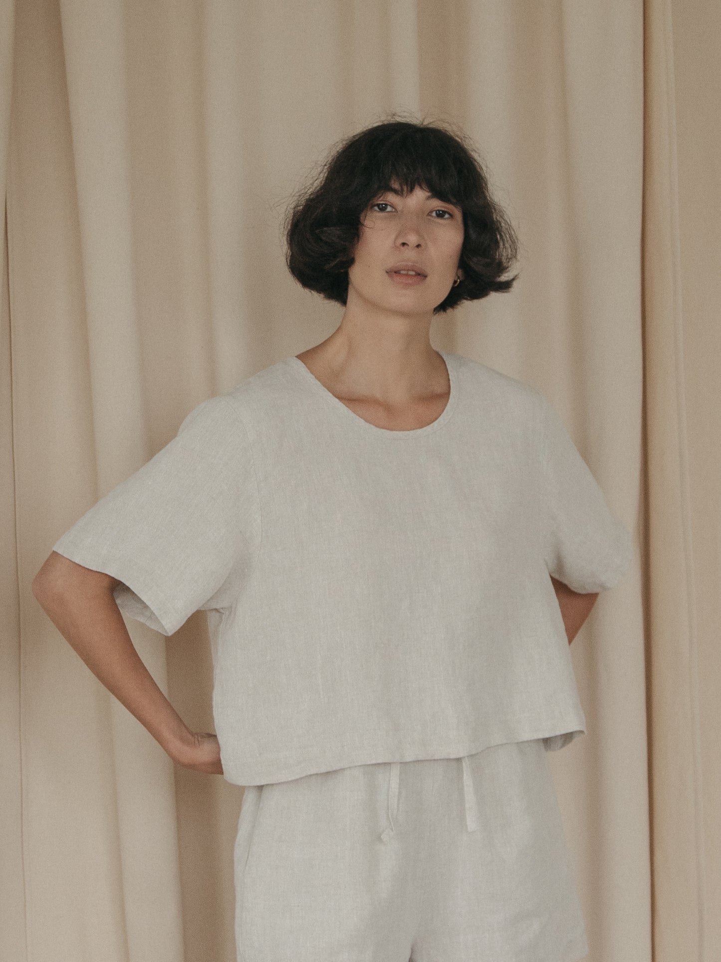 Aya Tee in Oatmeal