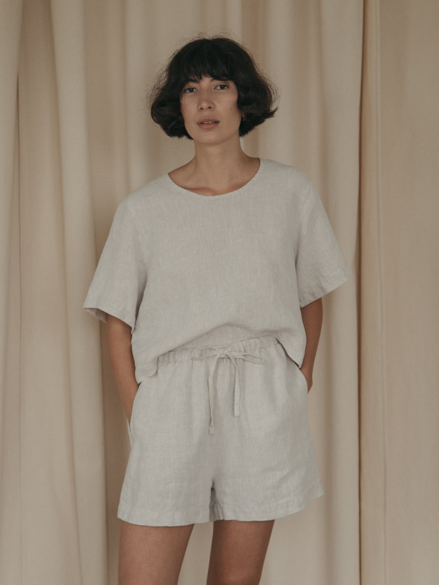 Aya Tee in Oatmeal
