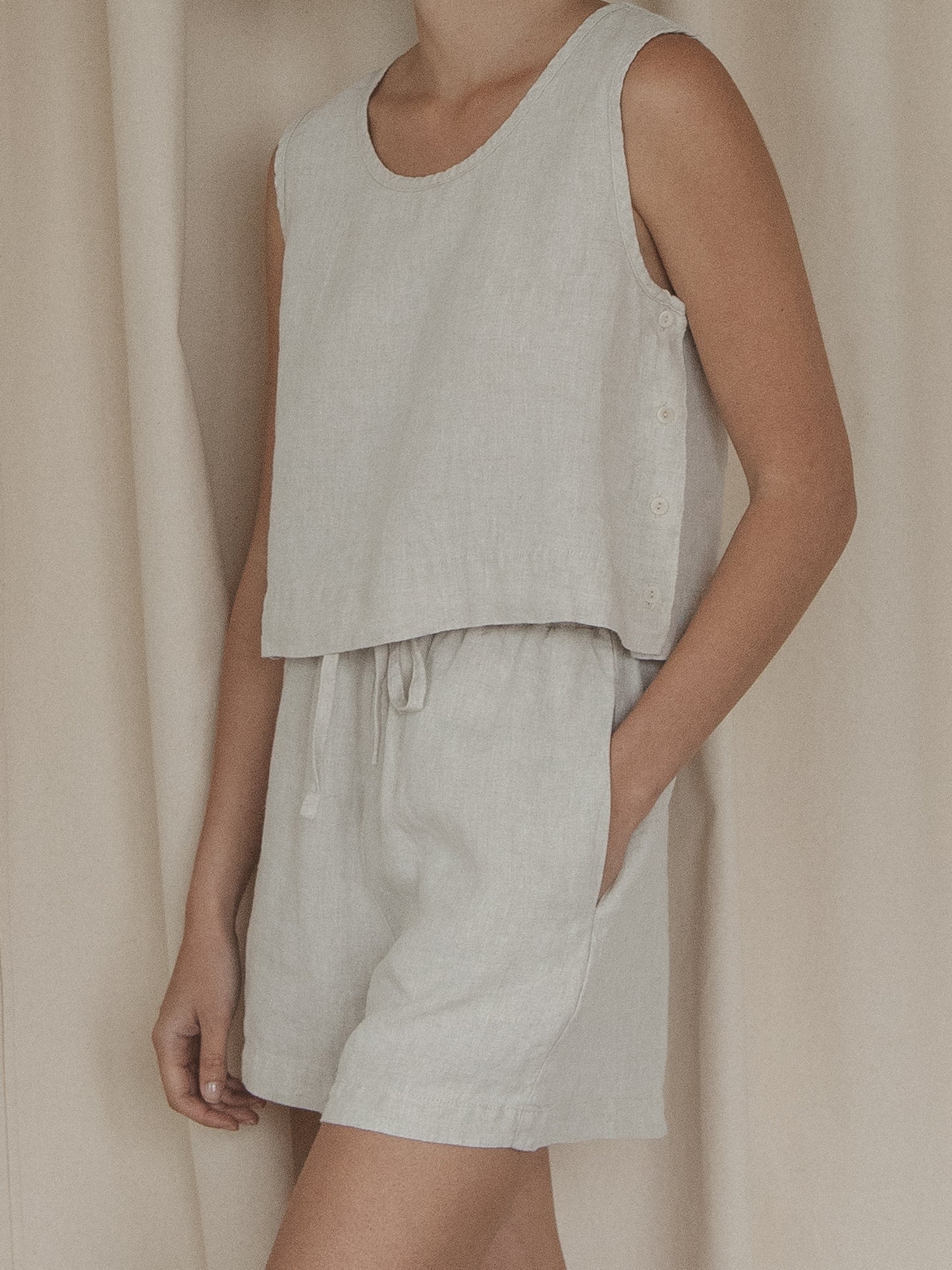 August Short in Oatmeal