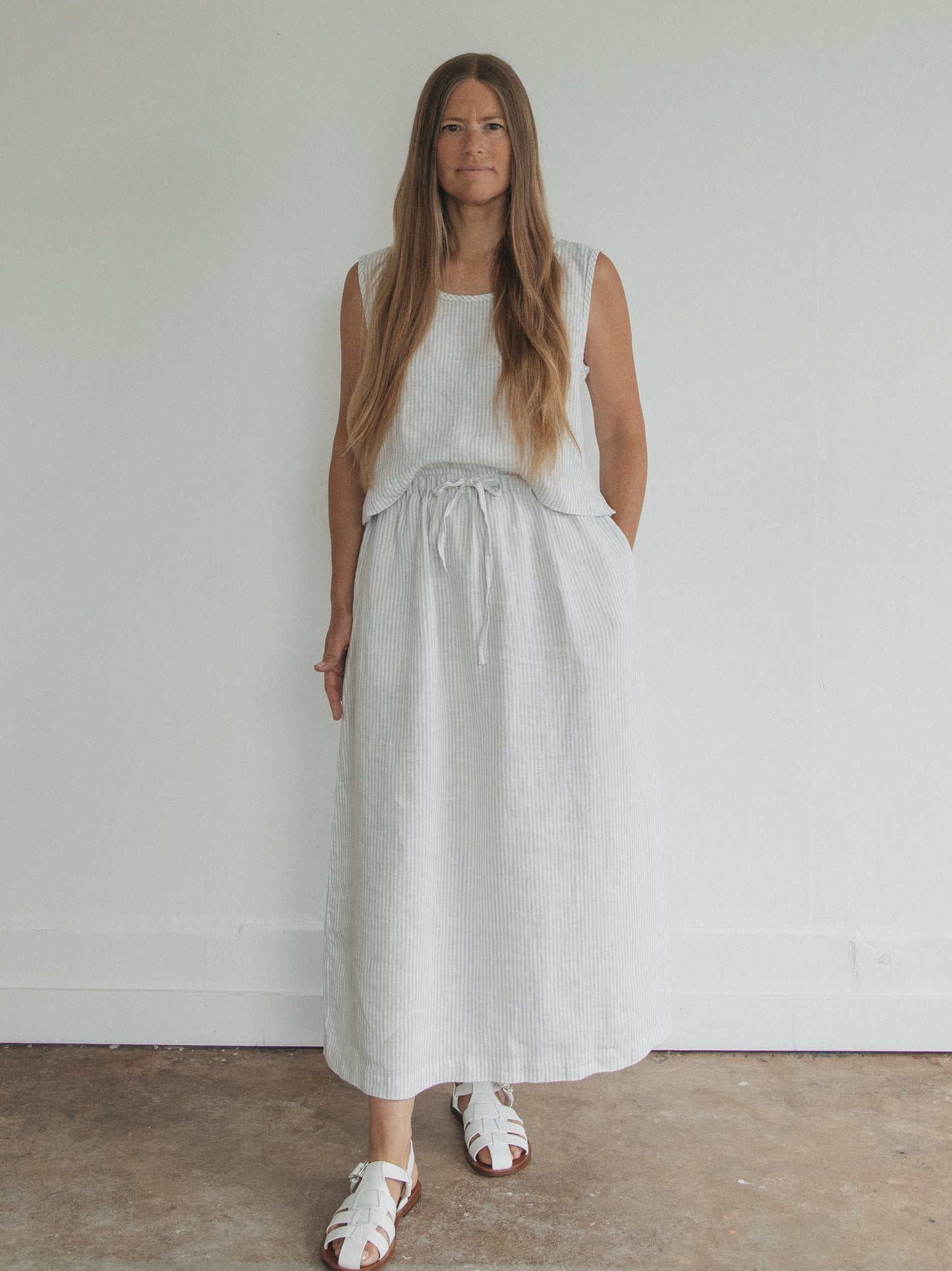 Adrie Skirt in French Stripe