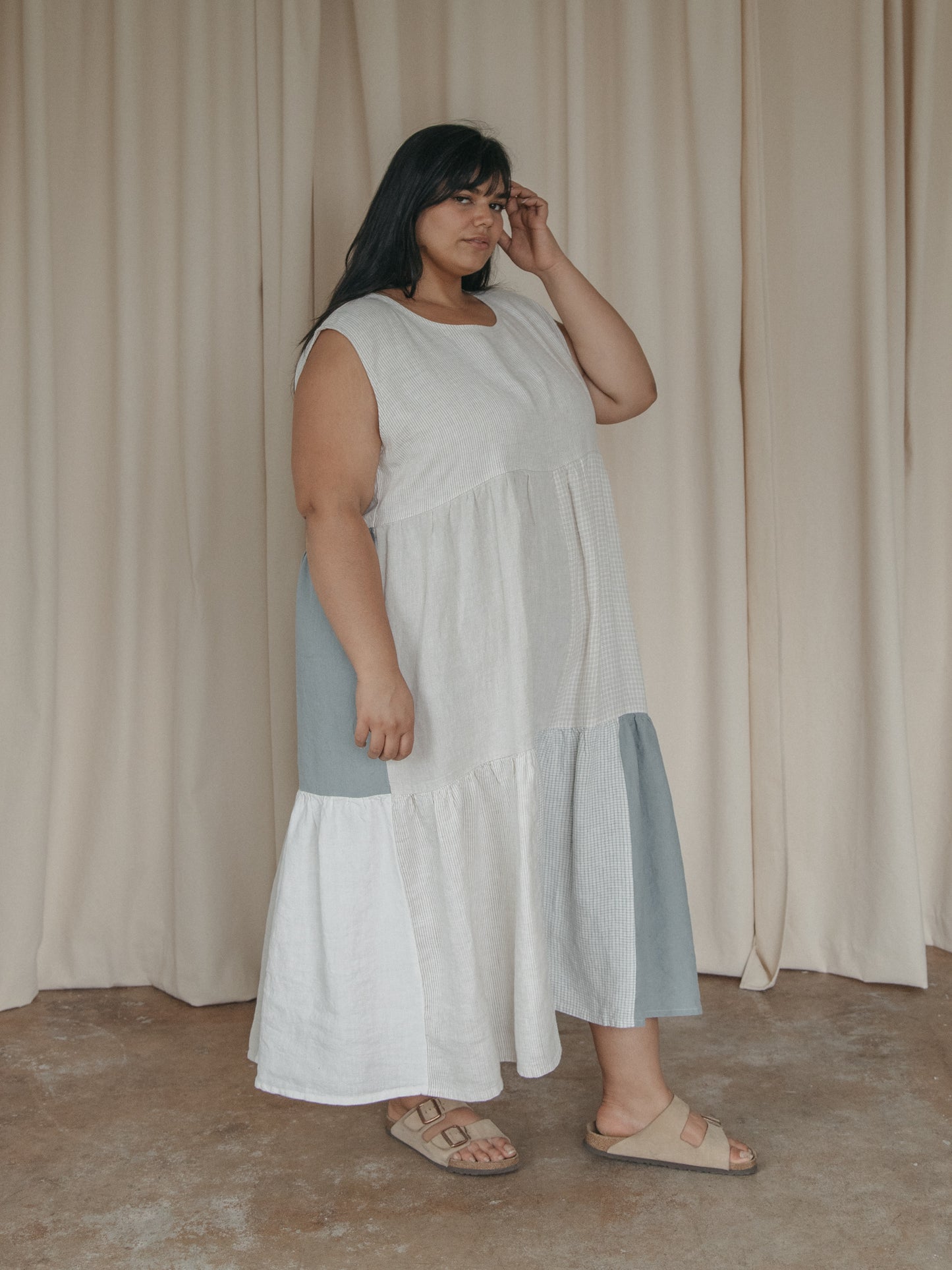 Farah Dress in Patchwork