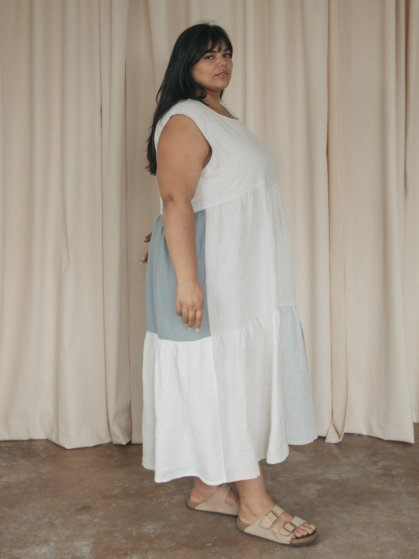 Farah Dress in Patchwork