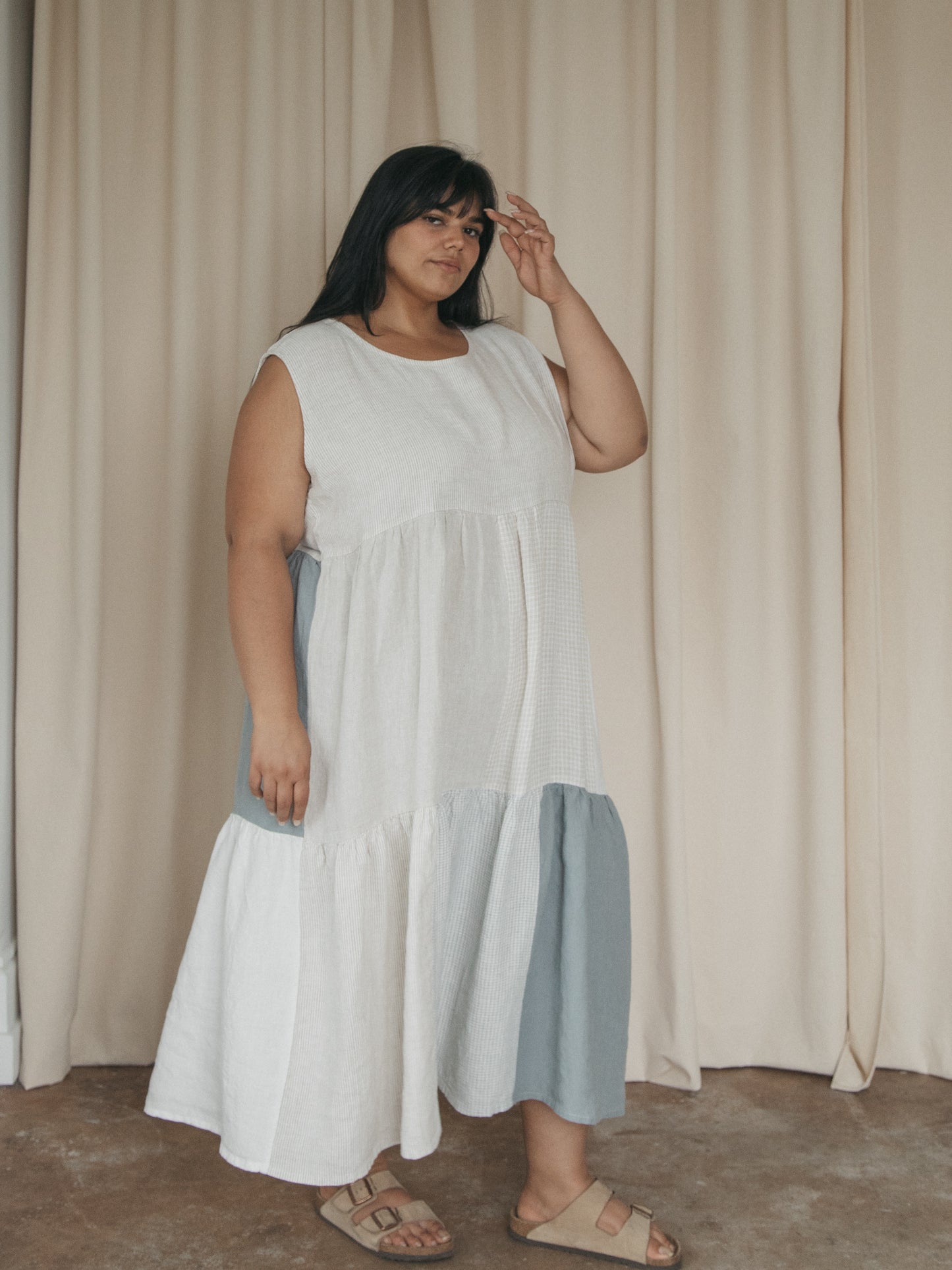 Farah Dress in Patchwork
