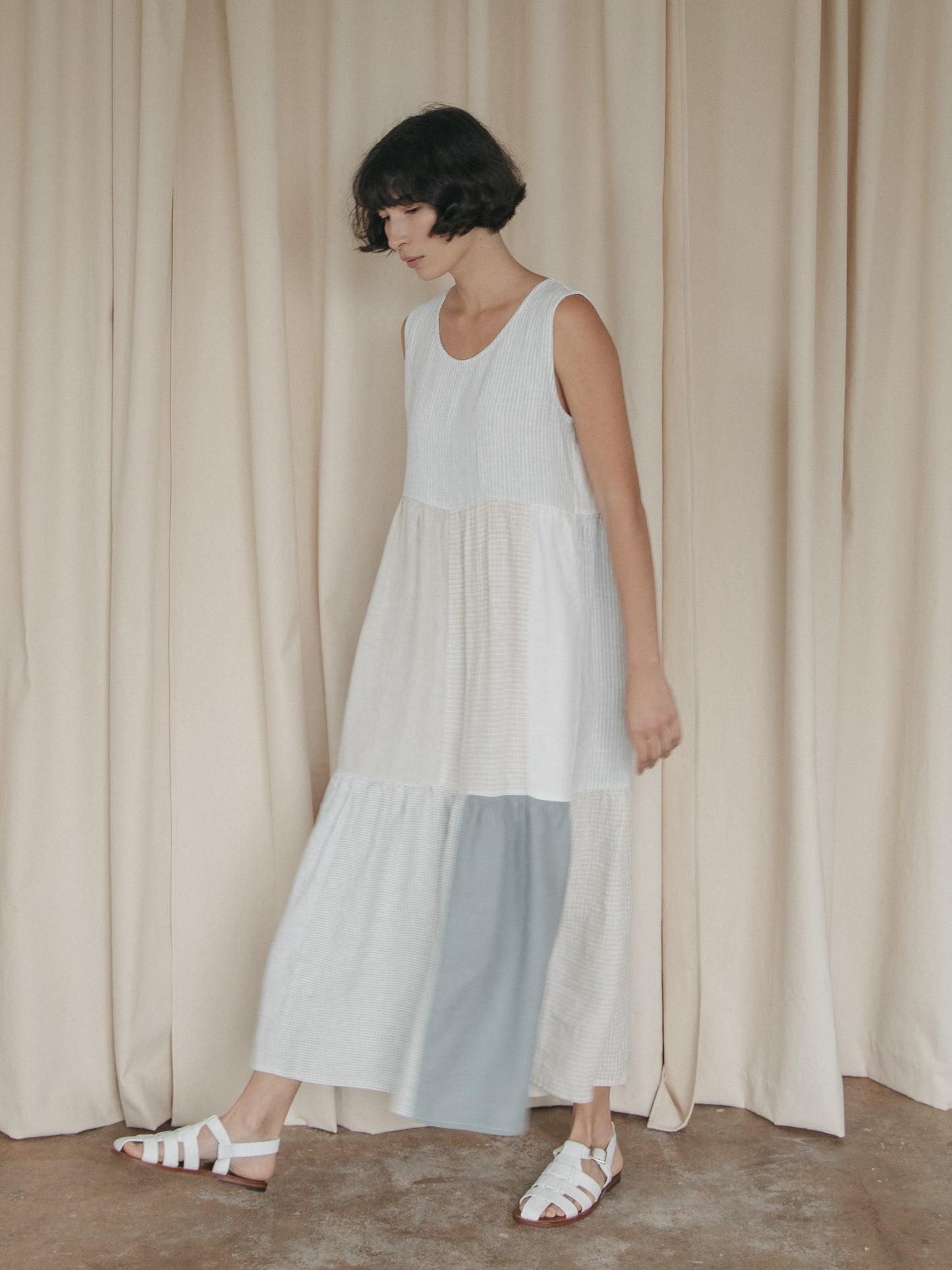Farah Dress in Patchwork