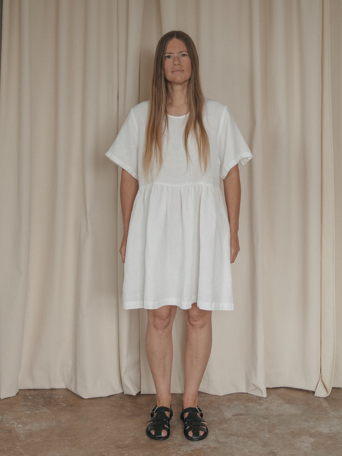 Aya Dress in Salt