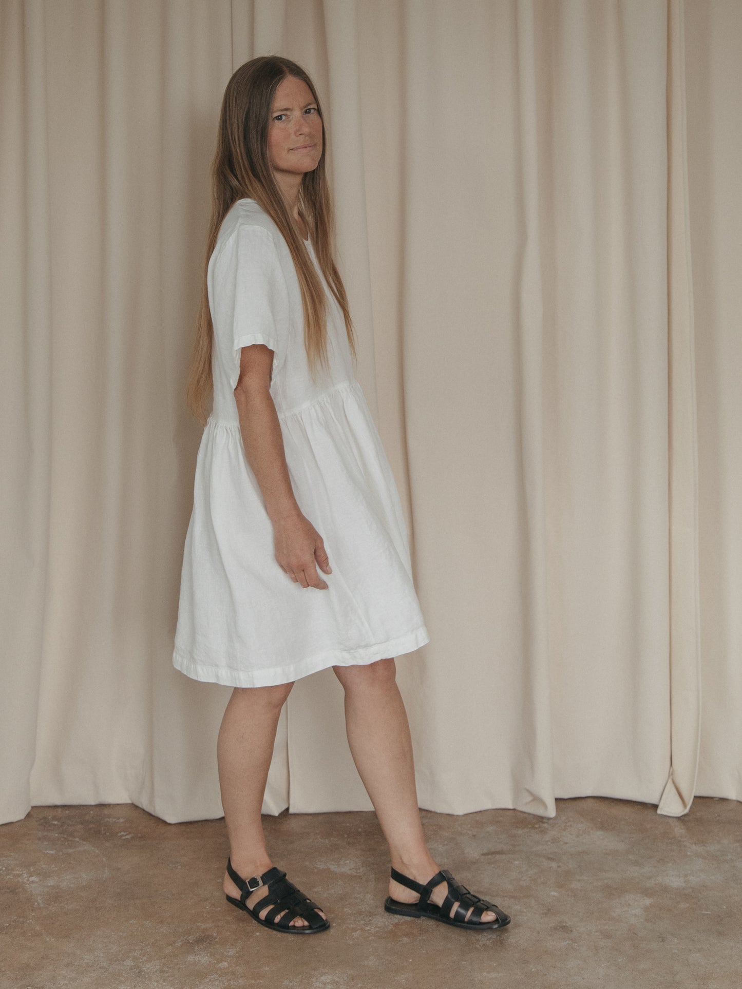Aya Dress in Salt