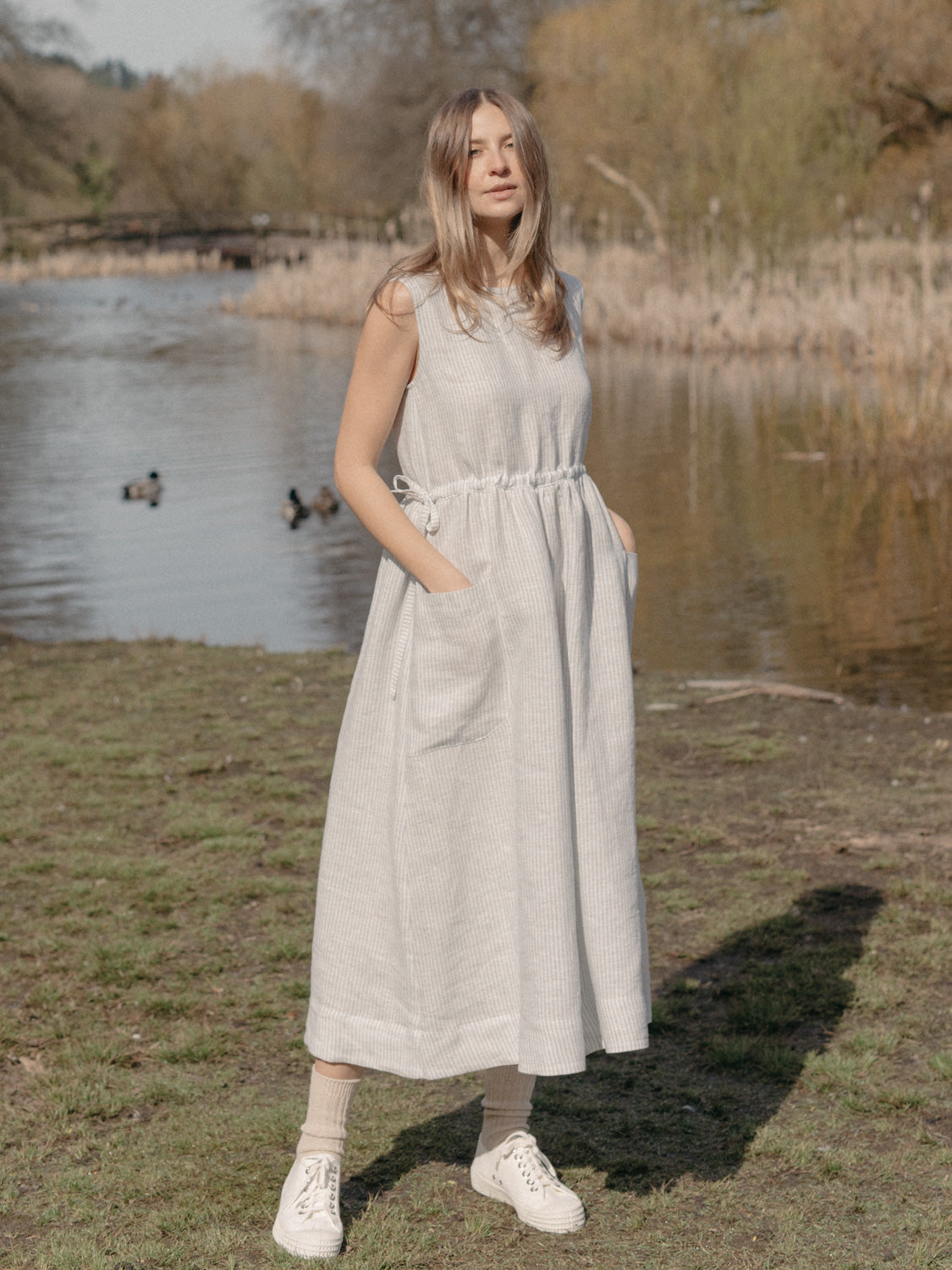 Finley Dress in French Stripe
