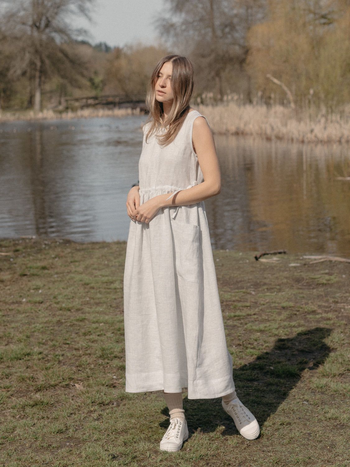 Finley Dress in French Stripe