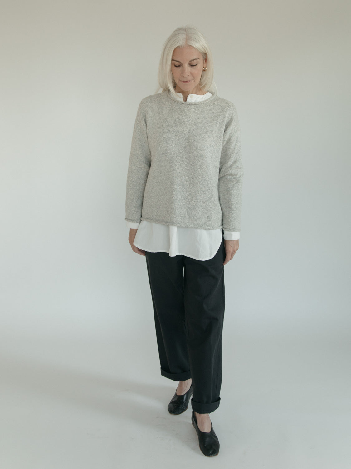 Finch Pullover in Fog