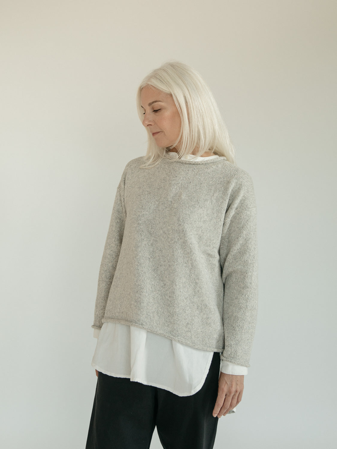 Finch Pullover in Fog