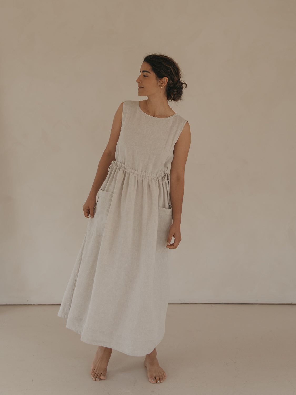 Finley Dress in Oatmeal