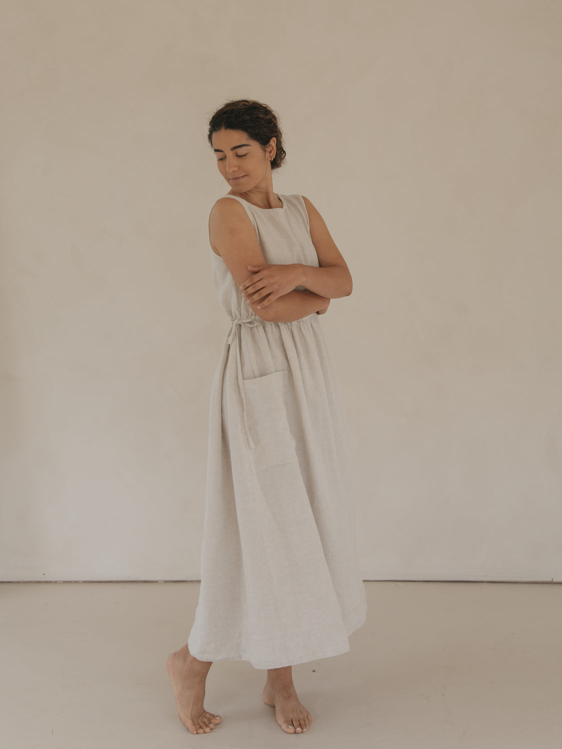 Finley Dress in Oatmeal