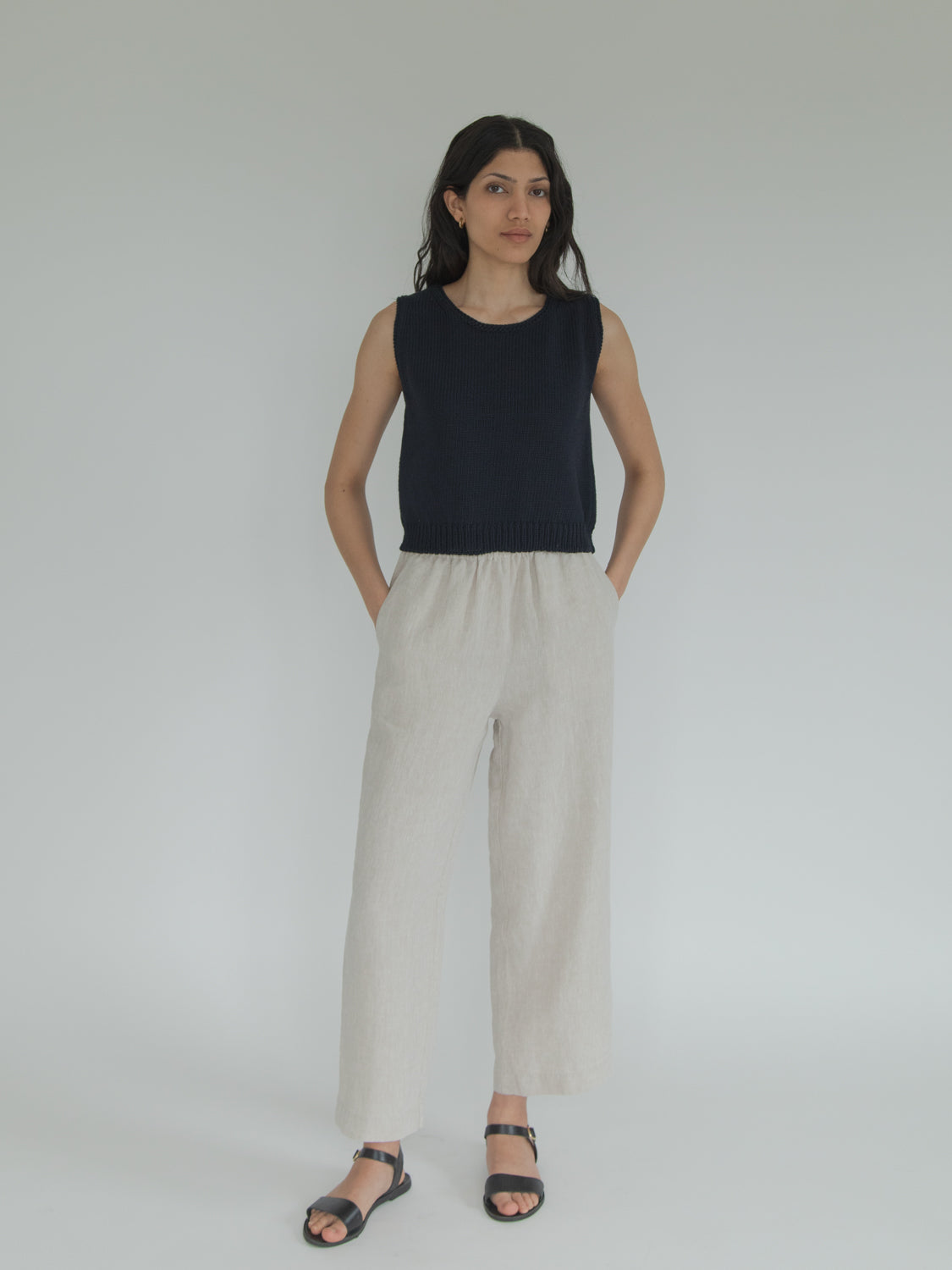 Briar Knit Top in Navy