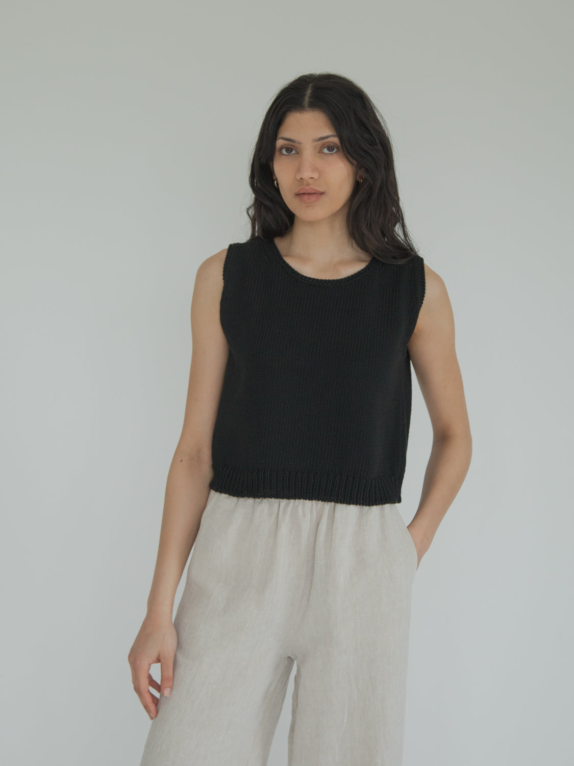 Briar Knit Top in Noir