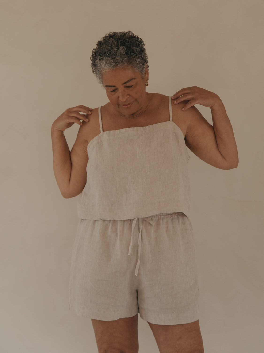 Pia Top in Oatmeal
